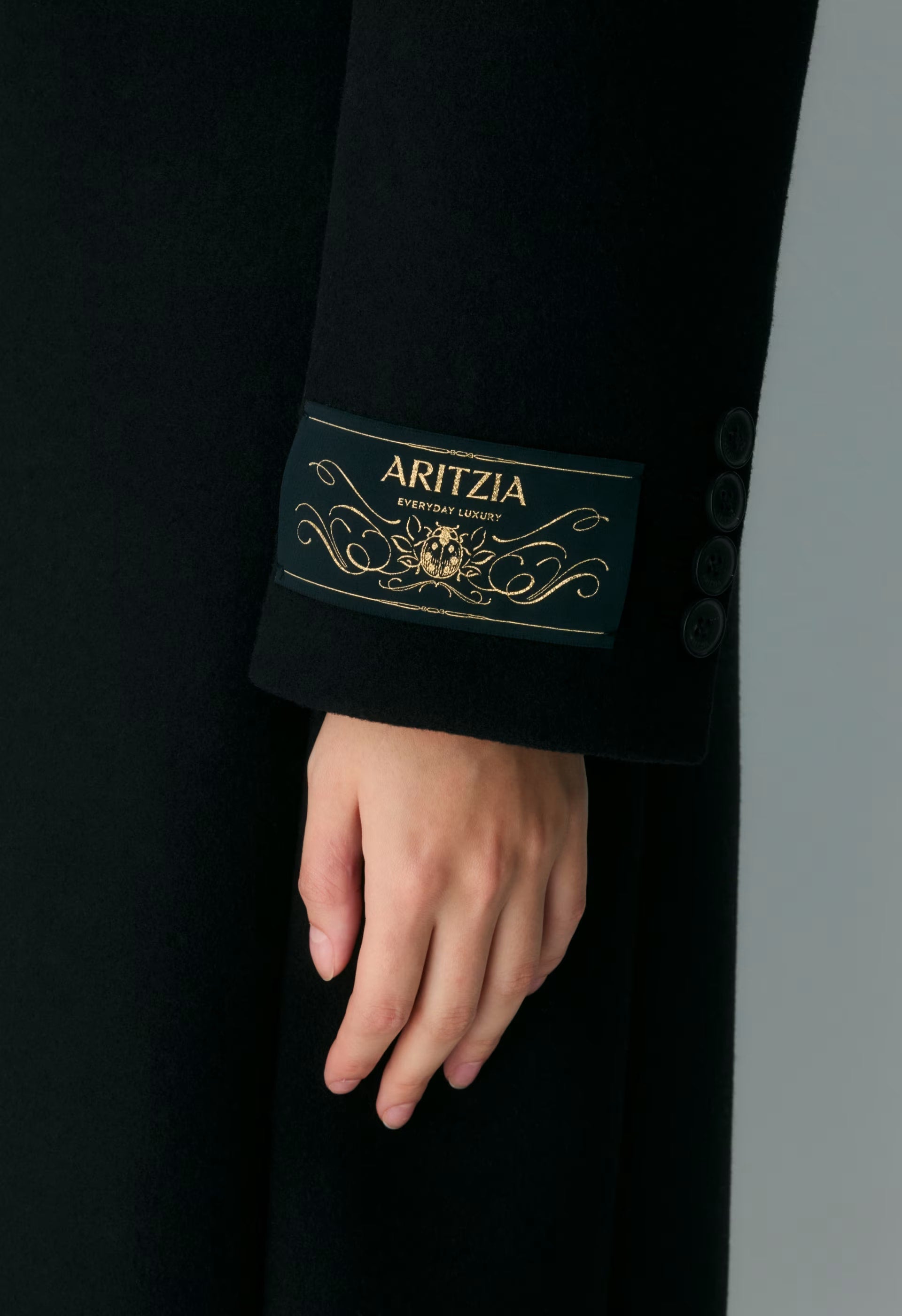 The Evening Coat - Luxe Wool Cashmere - BLACK