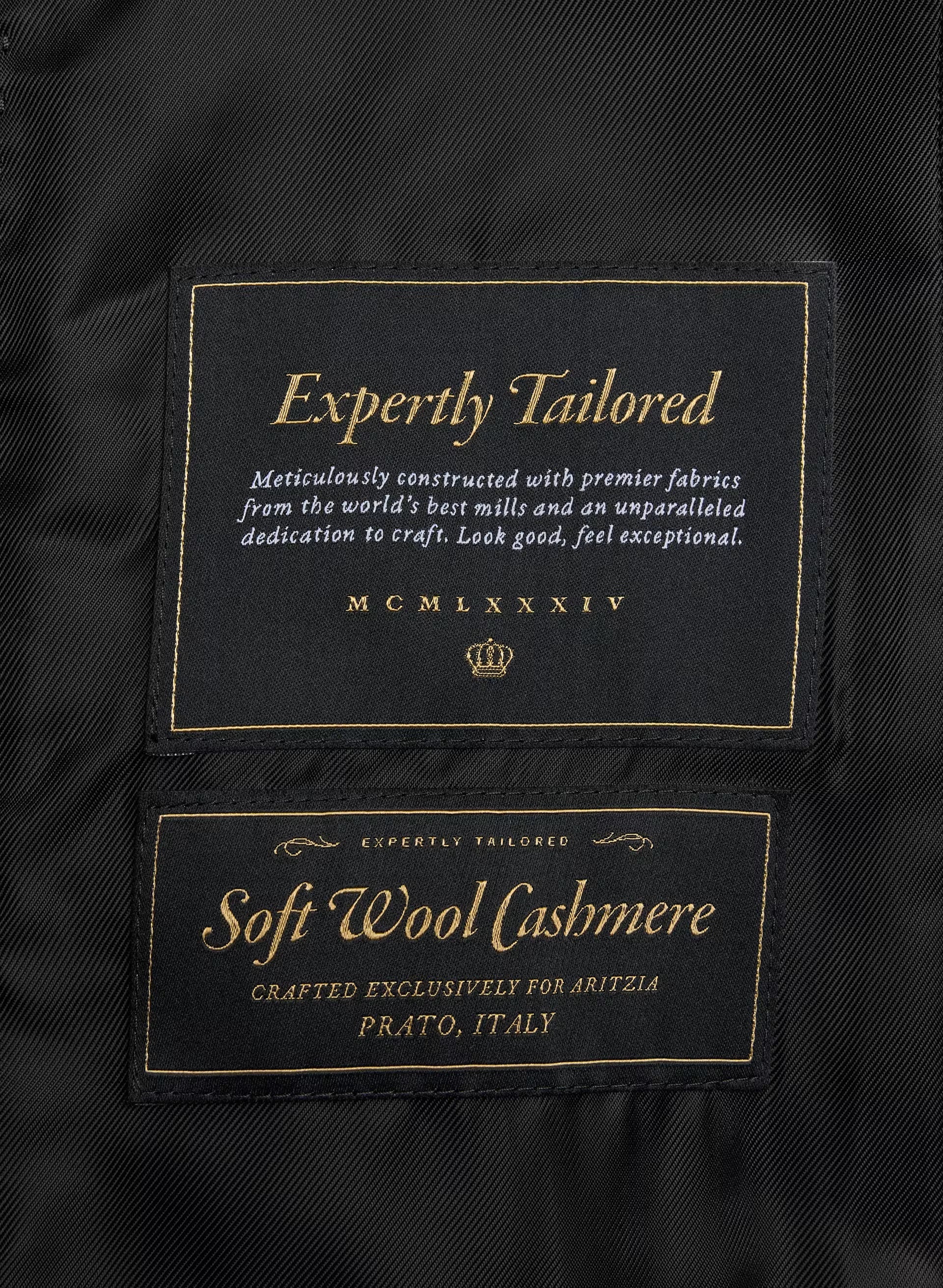 The Maxine Coat - Soft Wool Cashmere - BLACK