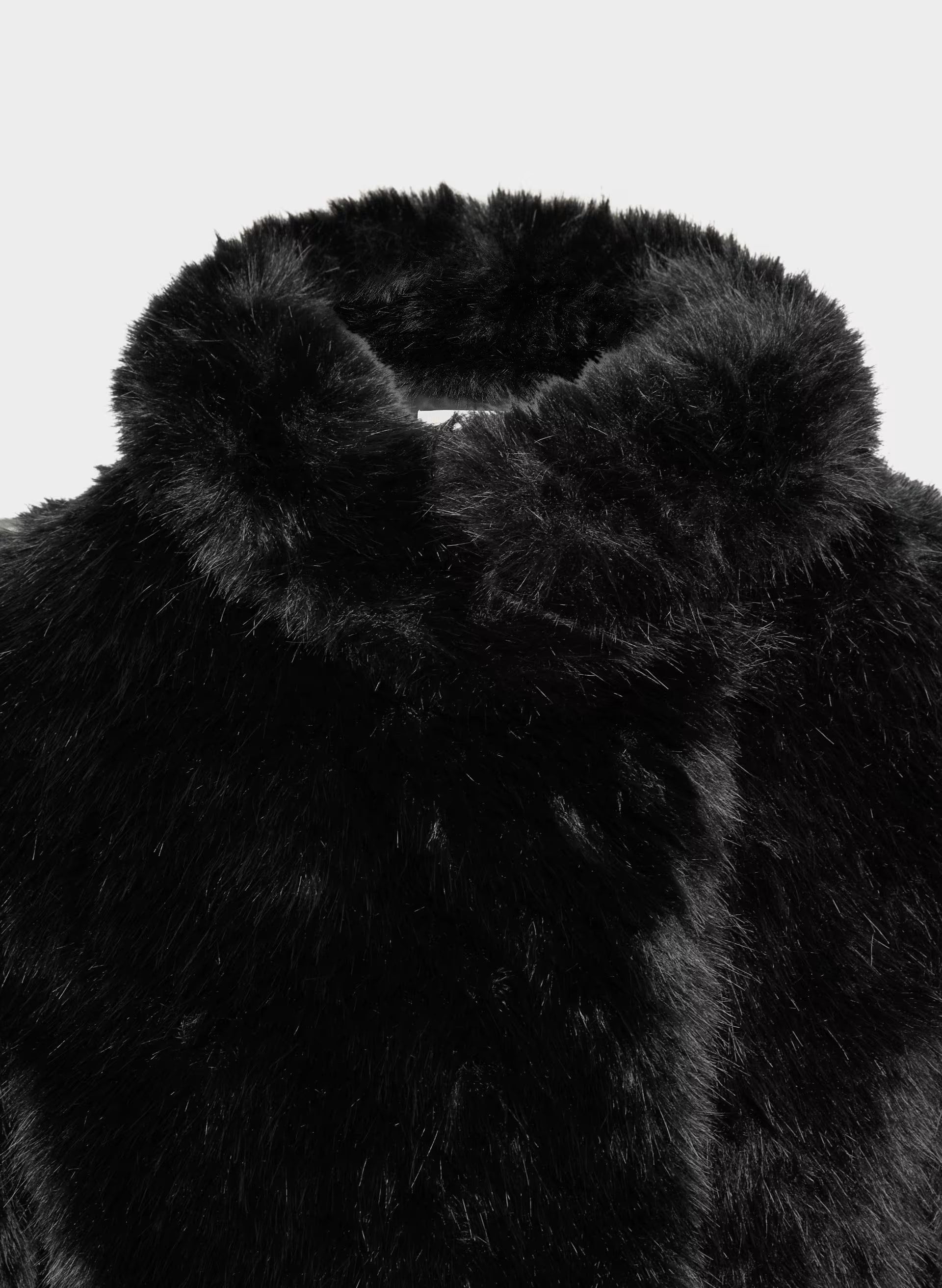 St. Moritz Coat - Arctic Faux Fur - BLACK
