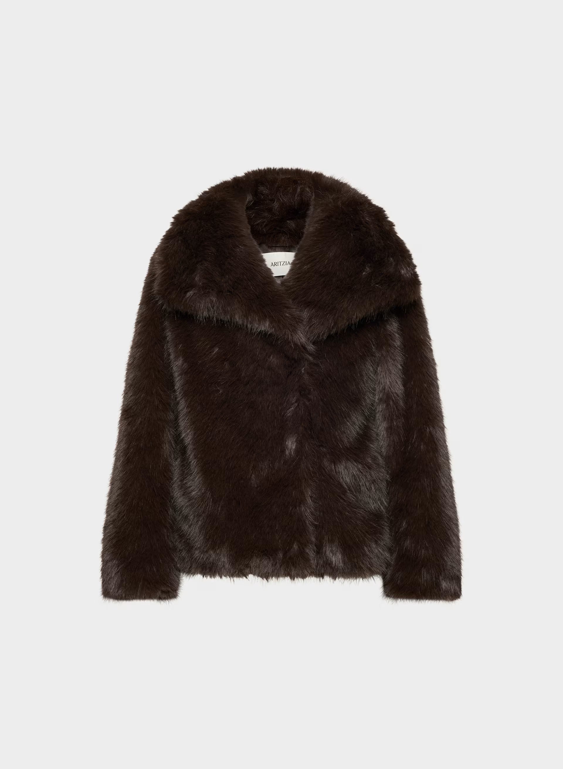 St. Moritz Coat - Arctic Faux Fur - RICH MOCHA BROWN