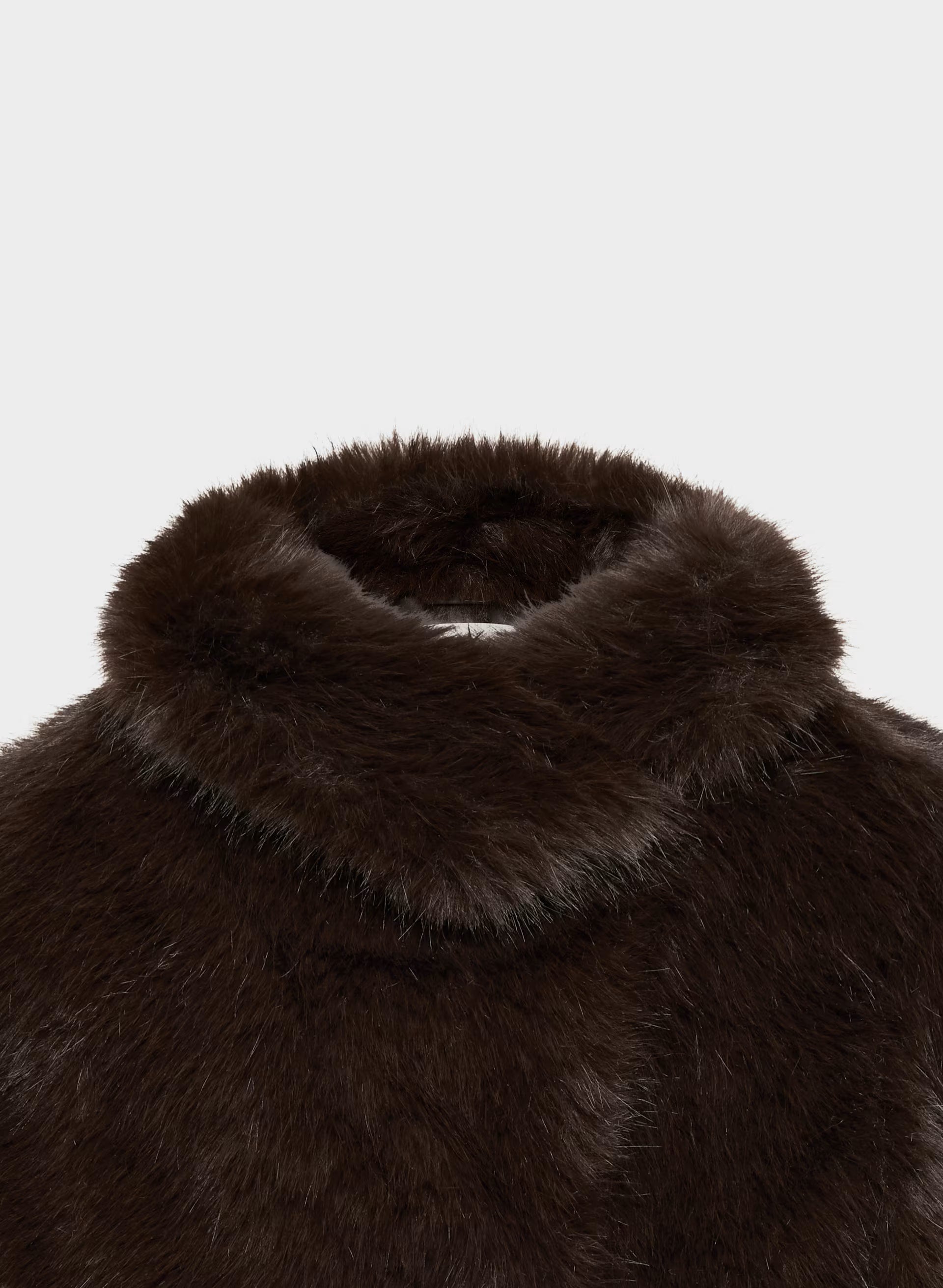 St. Moritz Coat - Arctic Faux Fur - RICH MOCHA BROWN