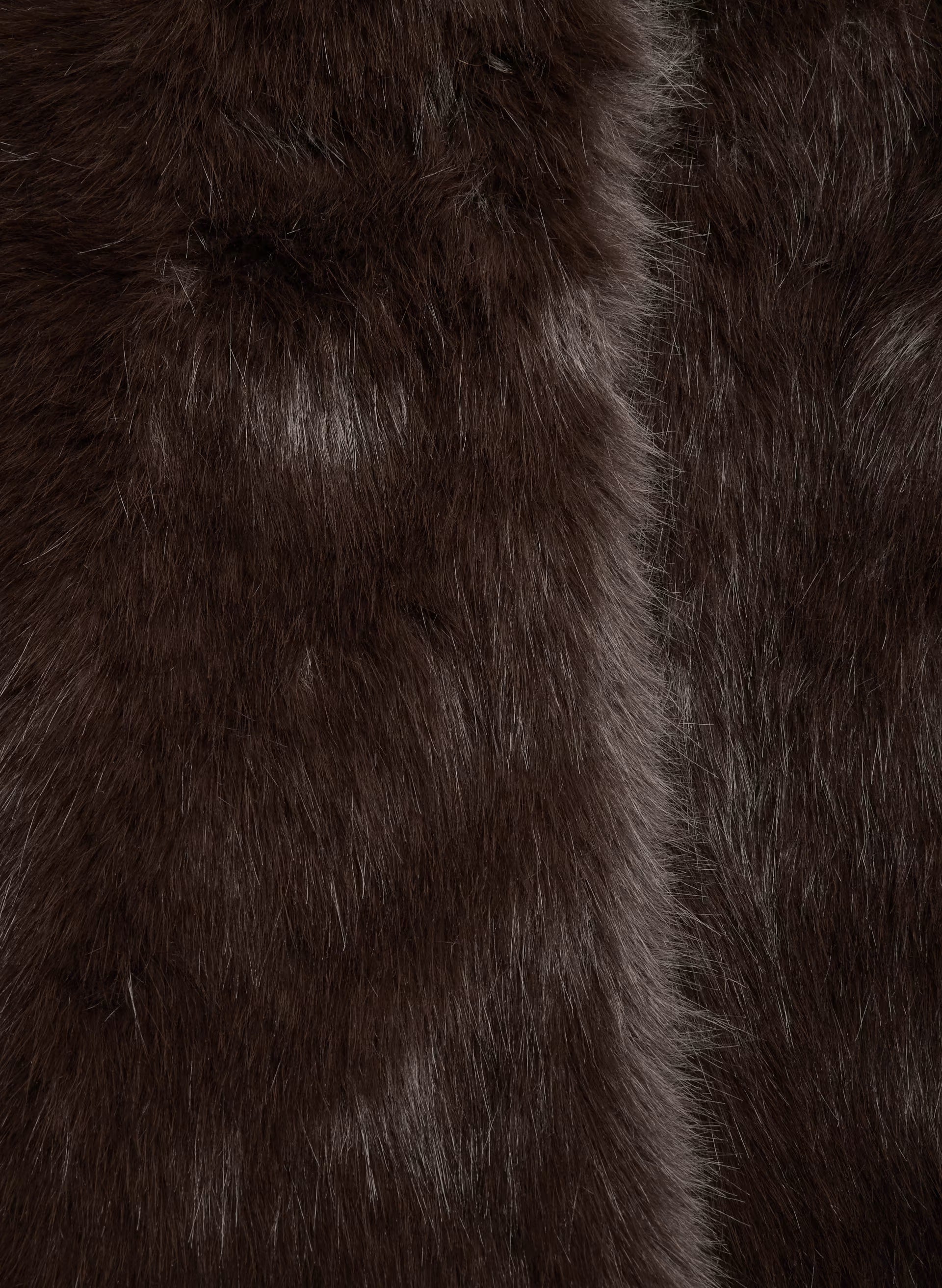 St. Moritz Coat - Arctic Faux Fur - RICH MOCHA BROWN