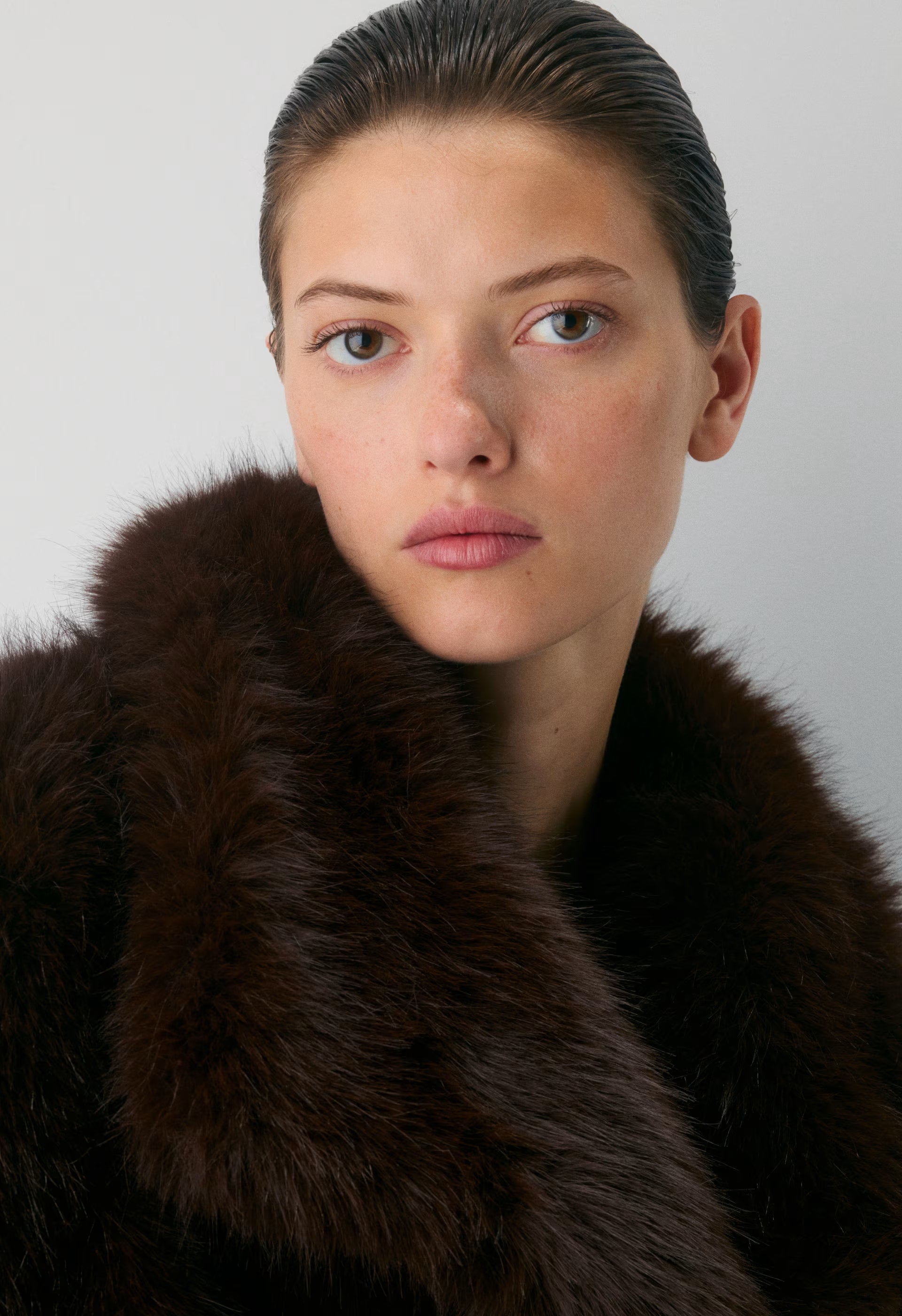 St. Moritz Coat - Arctic Faux Fur - RICH MOCHA BROWN