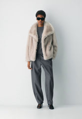 St. Moritz Coat - Arctic Faux Fur - NATURAL BEIGE