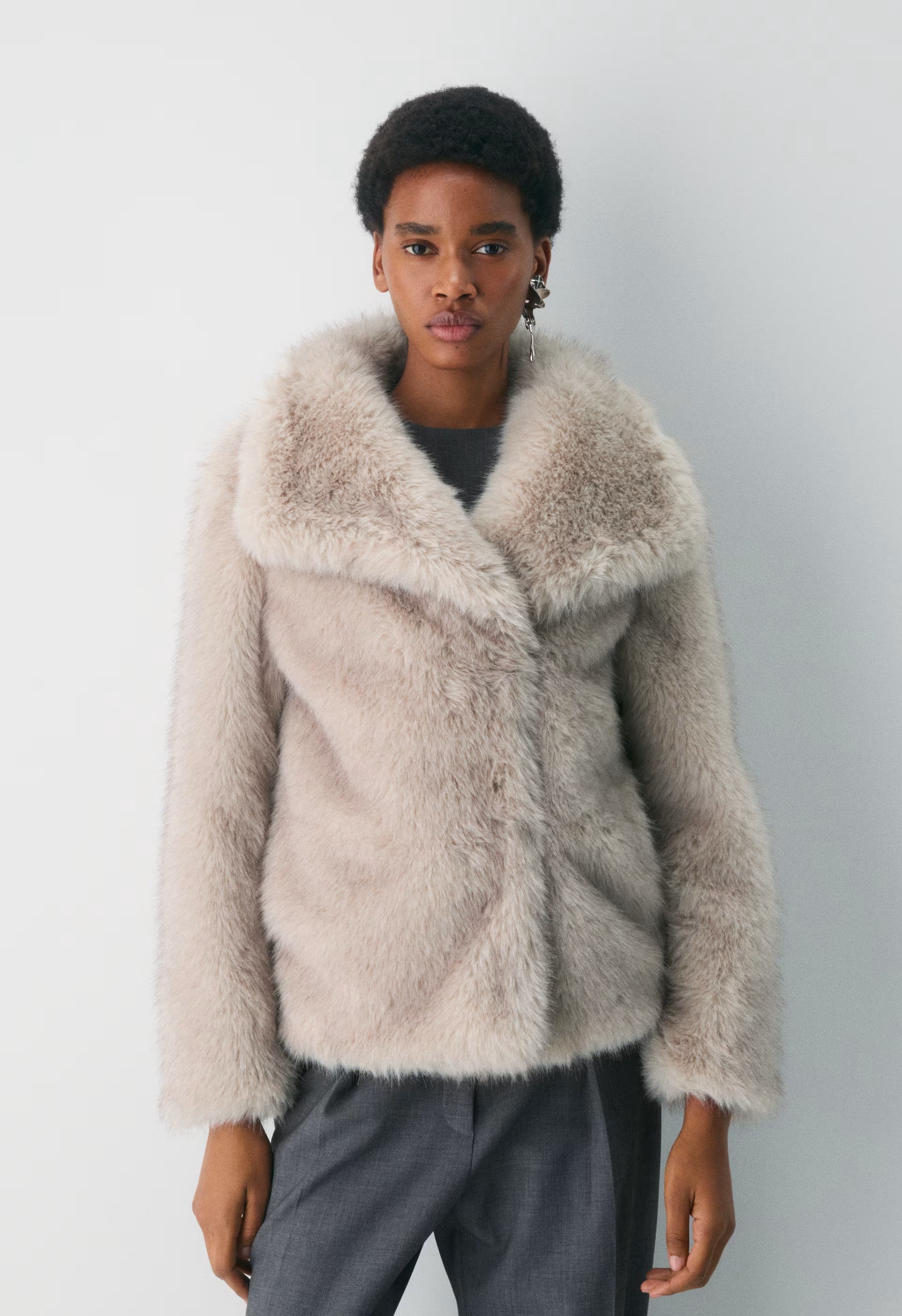 St. Moritz Coat - Arctic Faux Fur - NATURAL BEIGE