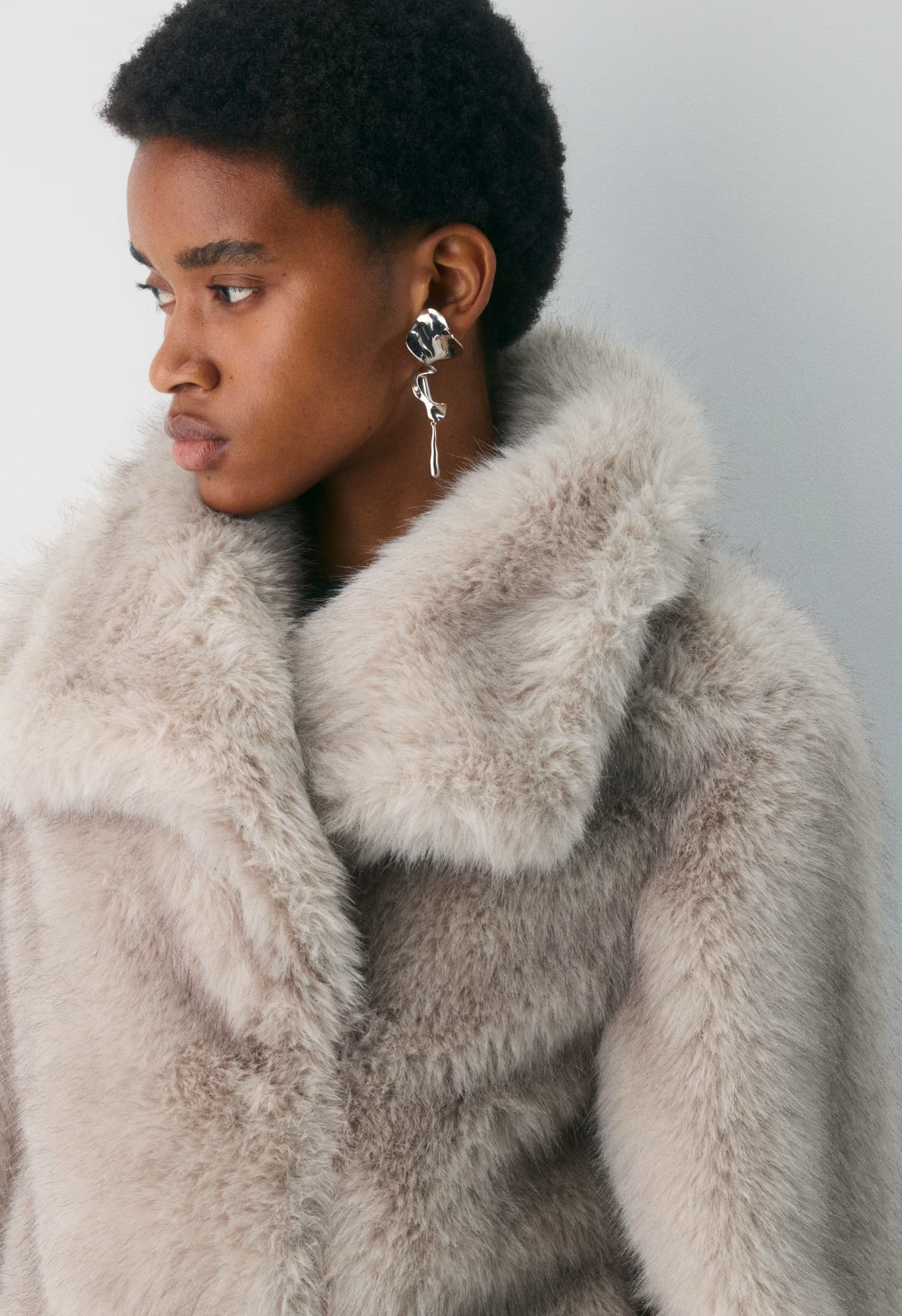St. Moritz Coat - Arctic Faux Fur - NATURAL BEIGE