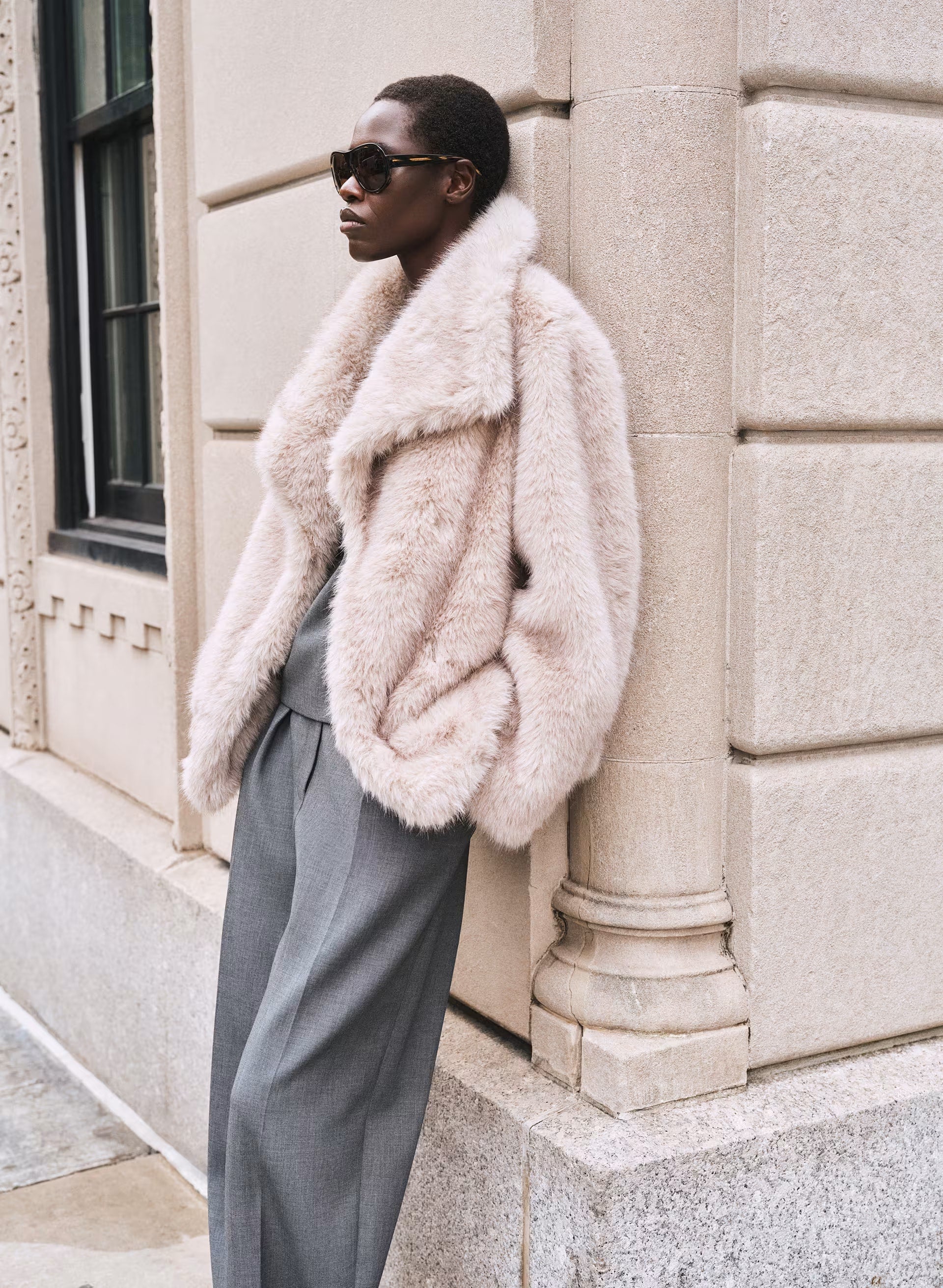 St. Moritz Coat - Arctic Faux Fur - NATURAL BEIGE