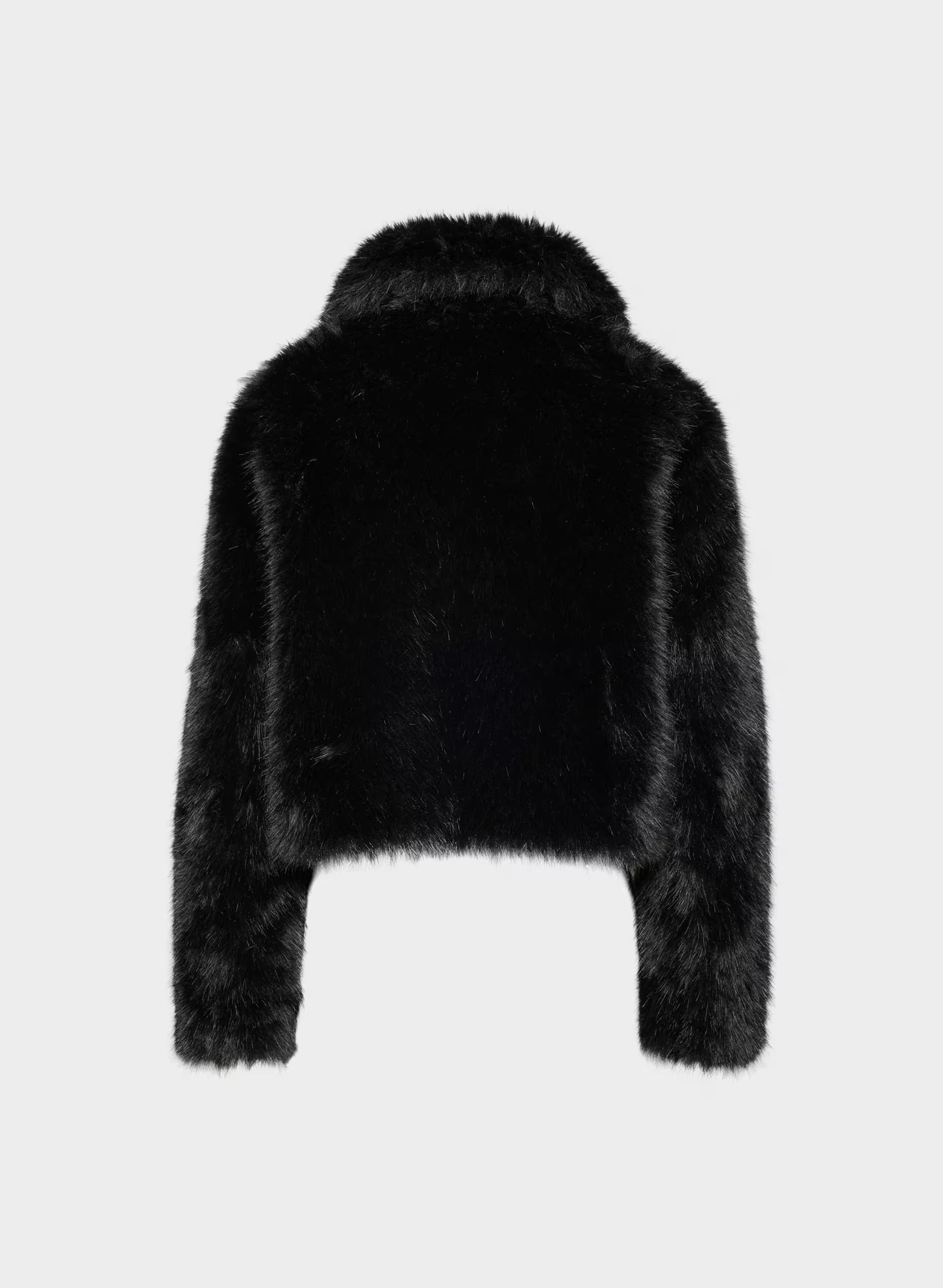 Chamonix Coat - Arctic Faux Fur - BLACK