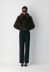 Chamonix Coat - Arctic Faux Fur - RICH MOCHA BROWN