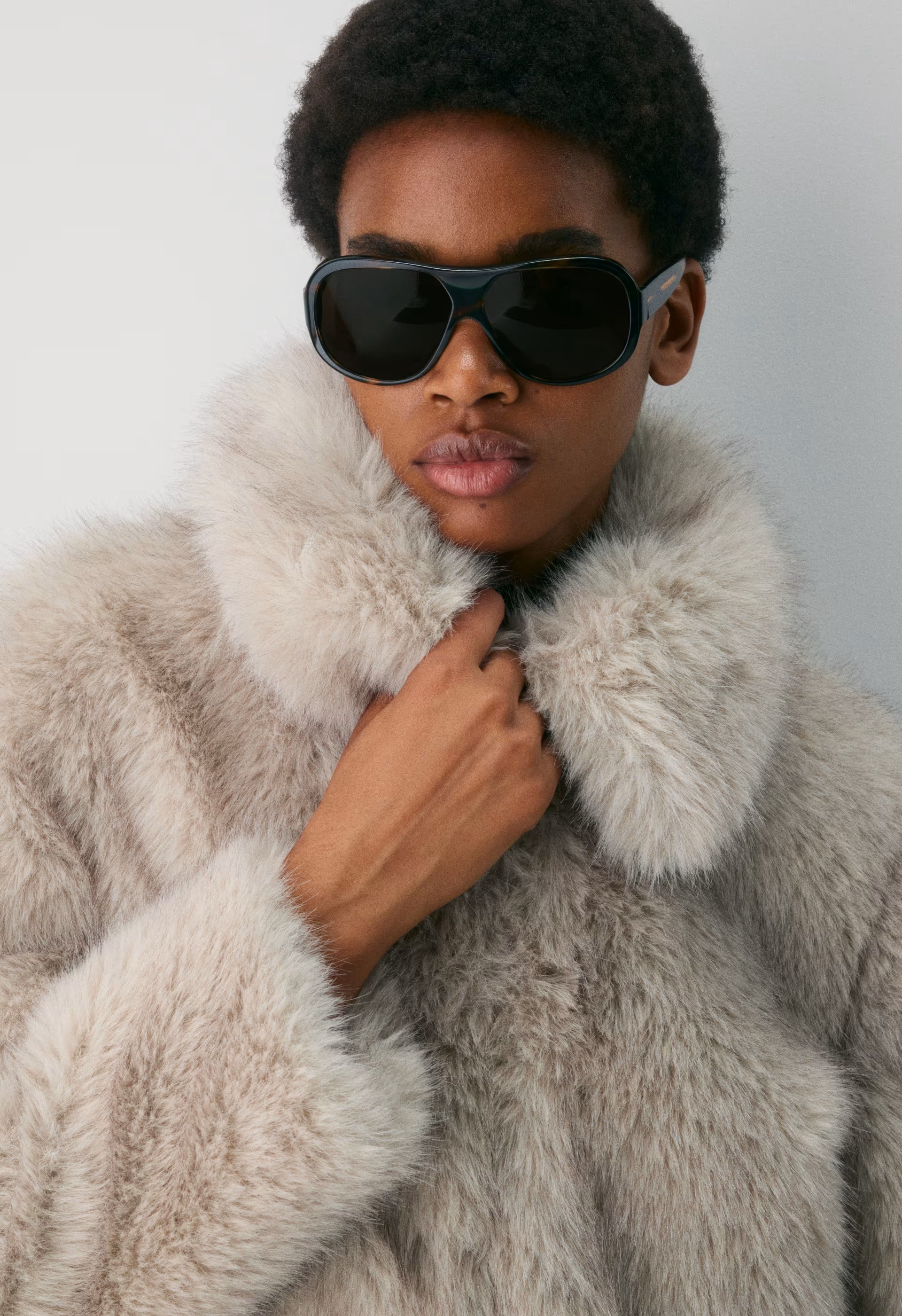 Chamonix Coat - Arctic Faux Fur - NATURAL BEIGE