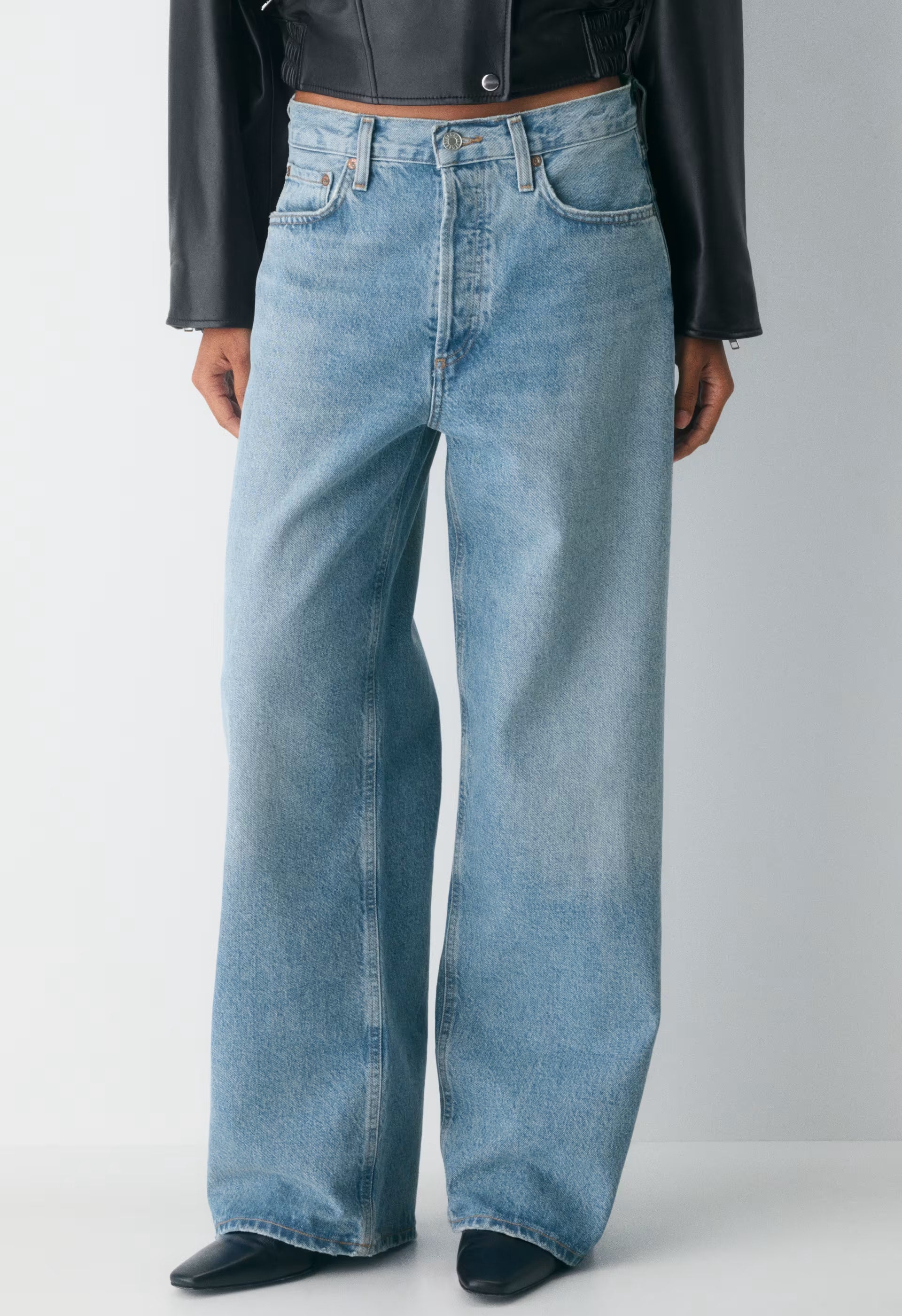 AGOLDE Low-Slung Baggy Jean - LIBERTINE