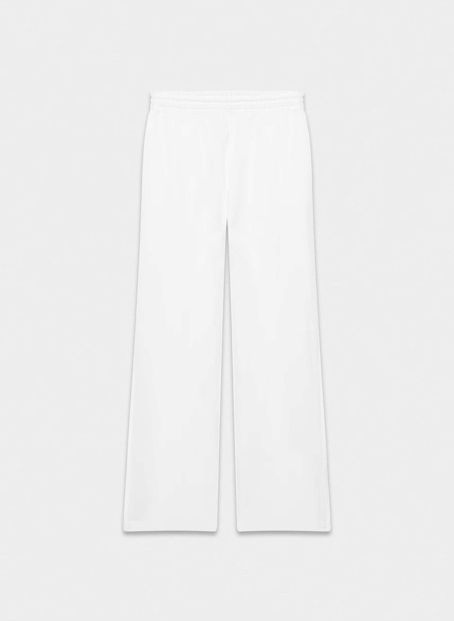Cozy Sweatfleece Boyfriend Wide Sweatpant - WHITE