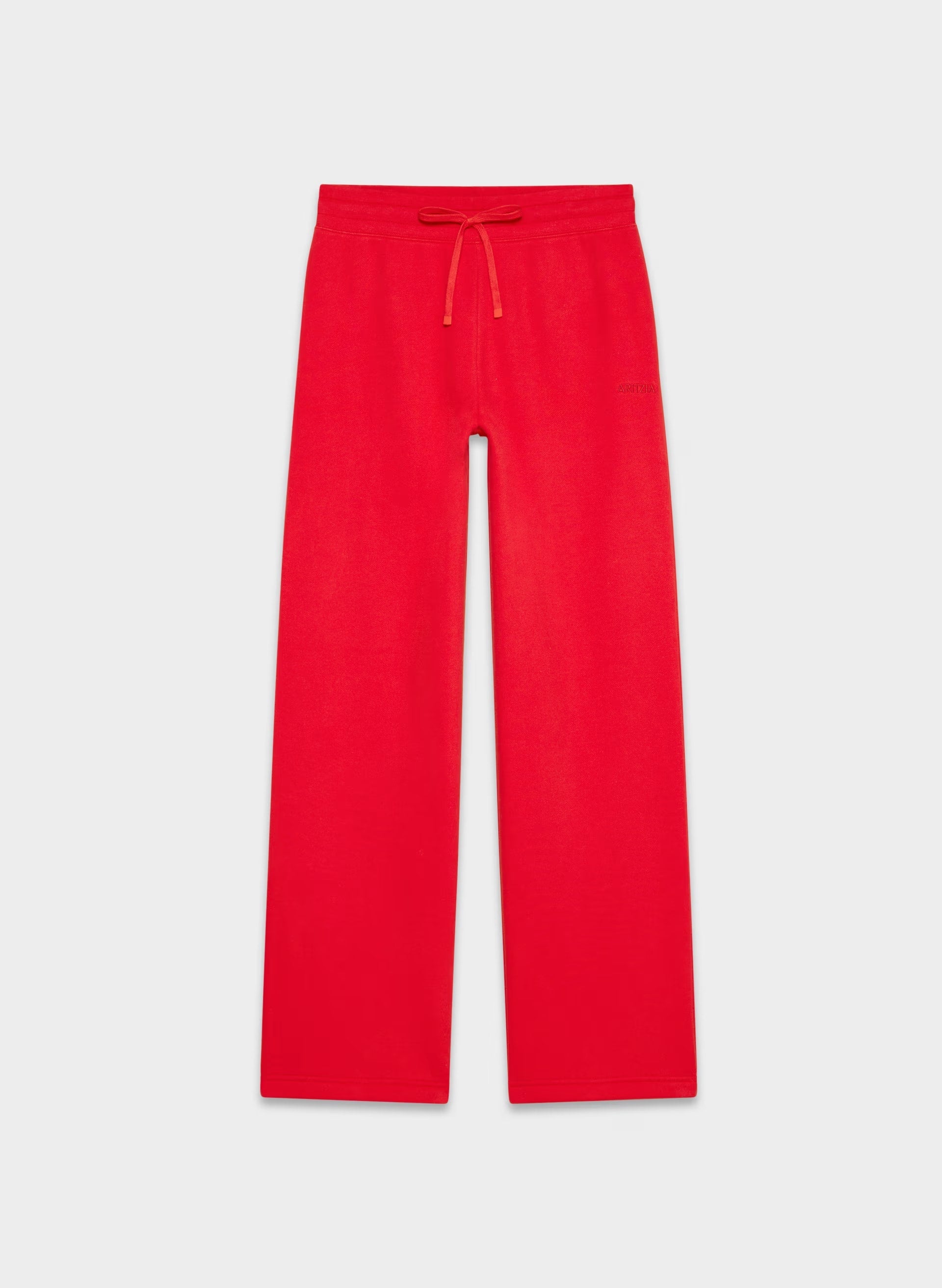 Cozy Sweatfleece Perfect Banded Sweatpant - FLASHING RED
