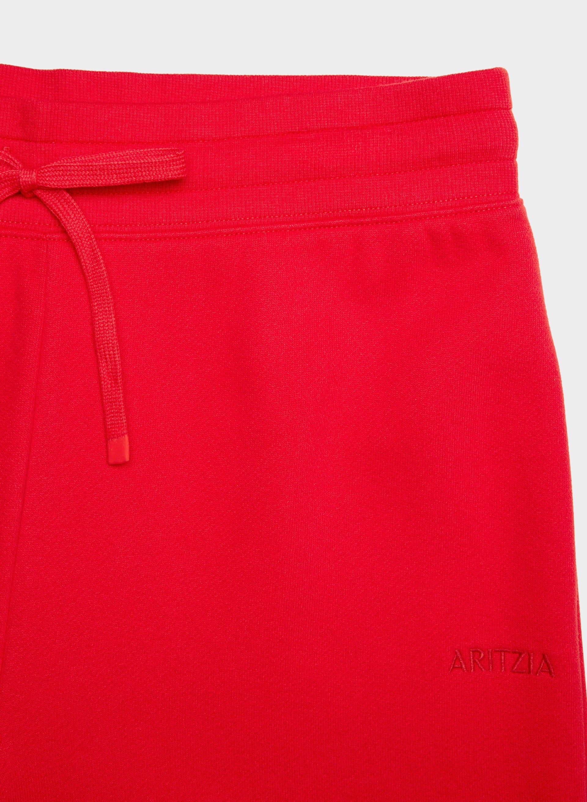 Cozy Sweatfleece Perfect Banded Sweatpant - FLASHING RED