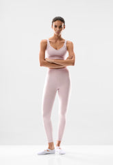 LIFE Tiebreak Hi-Rise 26 Legging - DUSTY PINK/WHITE