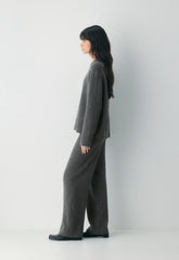 Essential Cashmere Appraisal Pant - HEATHER CHARCOAL