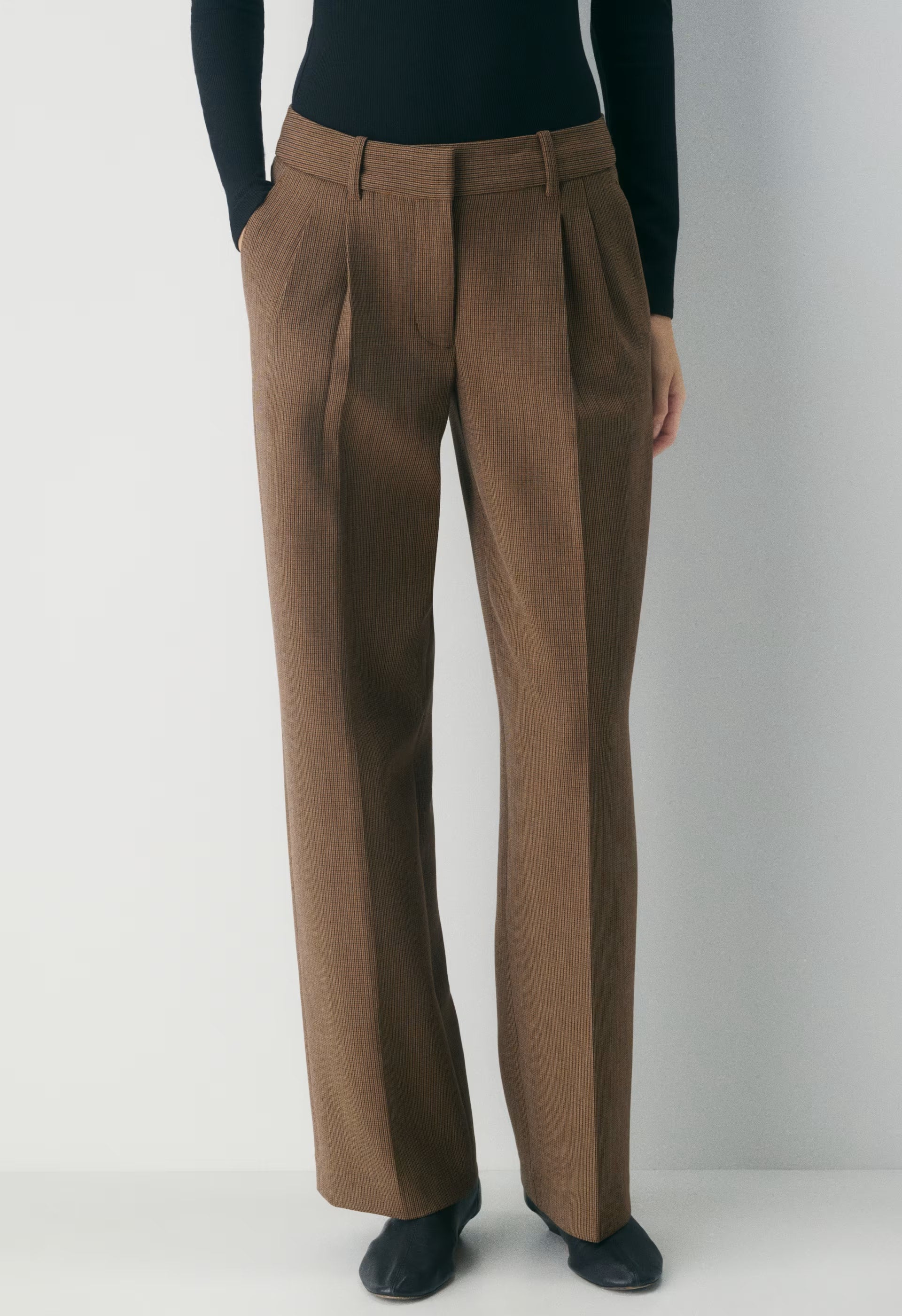 The Effortless Pant™ Lo-Rise - Eversential™ - KYLE CHECK SVL/MSC BRN