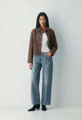 Denim Forum Christy Relaxed Super Lo-Rise Wide Jean - VINTAGE MEDIUM BLUE