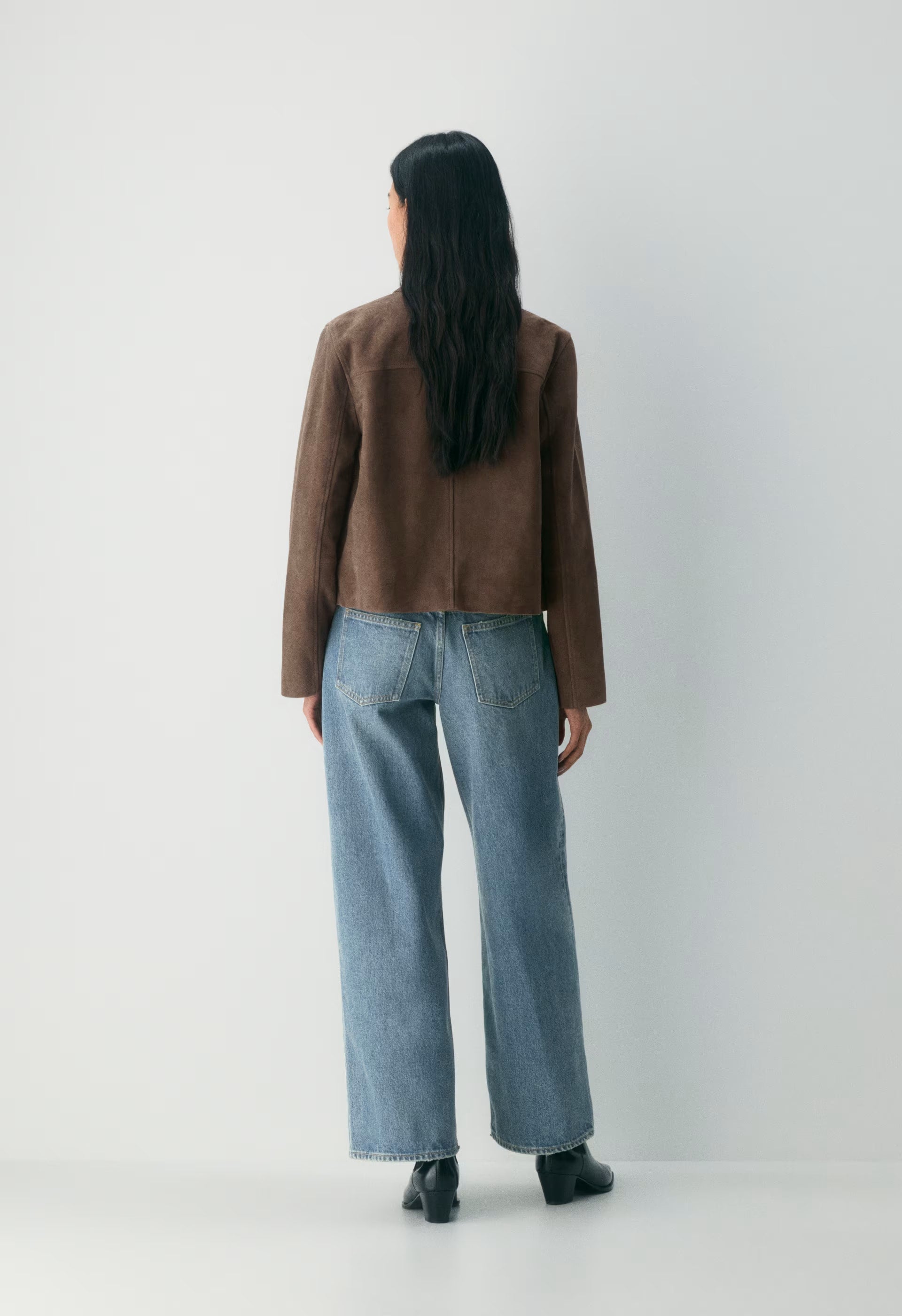 Denim Forum Christy Relaxed Super Lo-Rise Wide Jean - VINTAGE MEDIUM BLUE