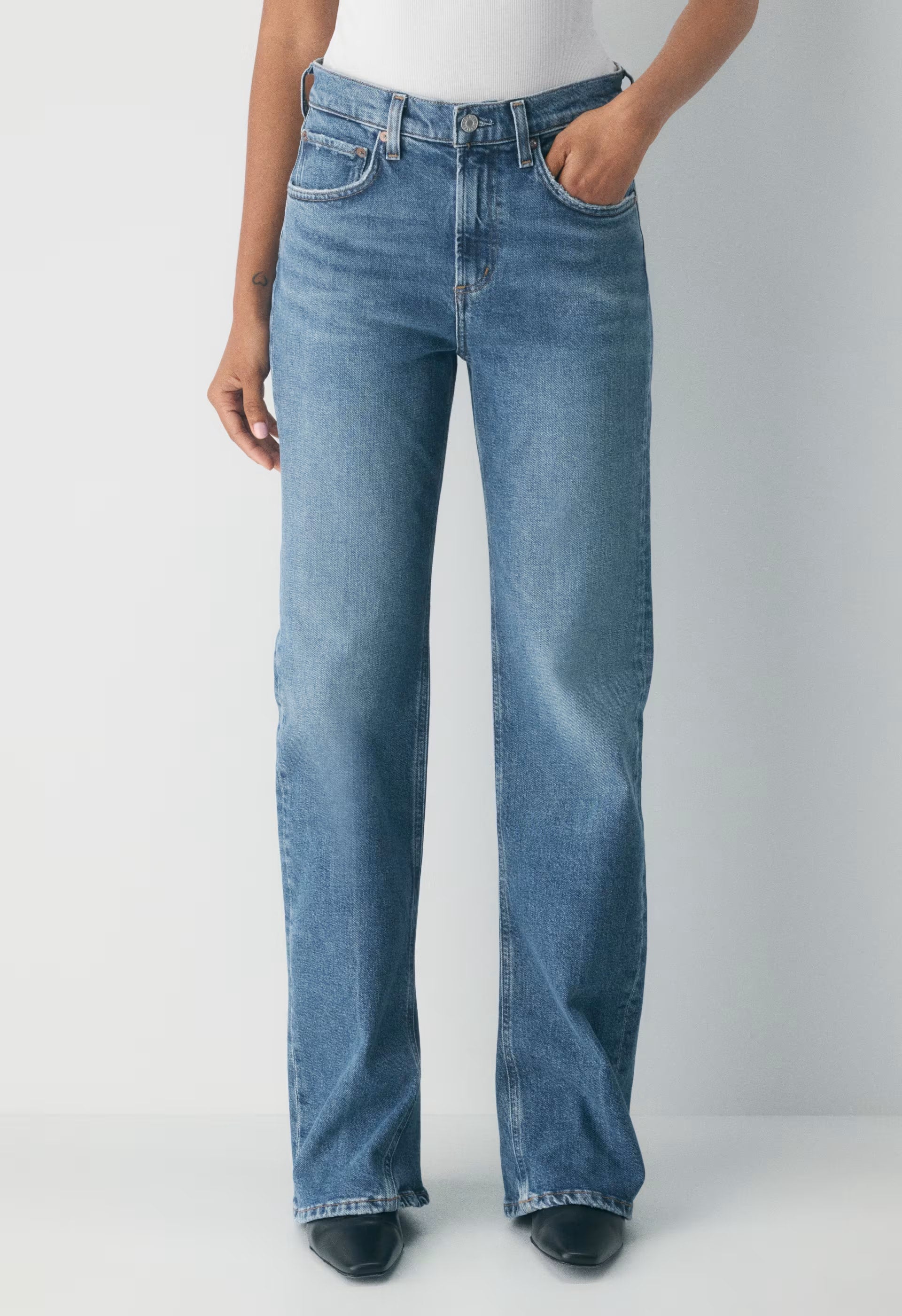 AGOLDE Mid Rise Kick Boot Jean - CURVE