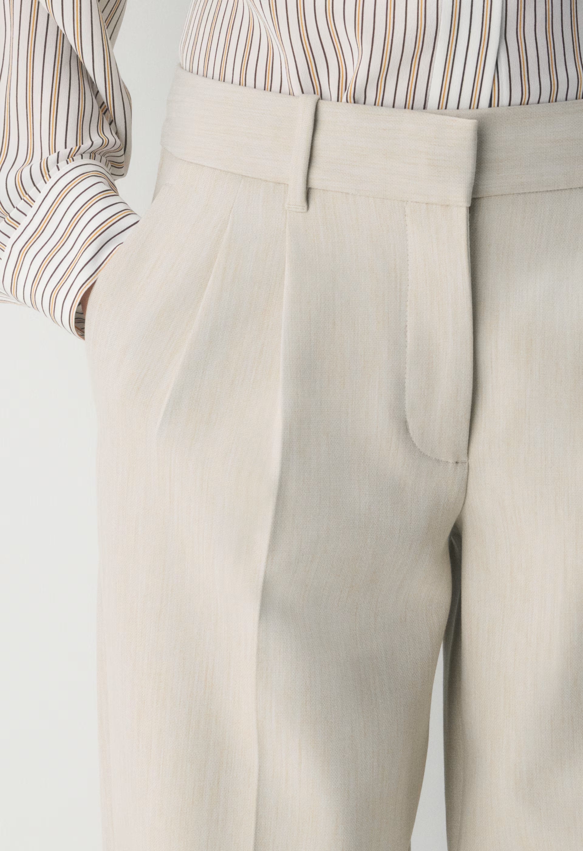 The Effortless Pant™ Lo-Rise - Eversential™ - HEATHER MATTE PEARL