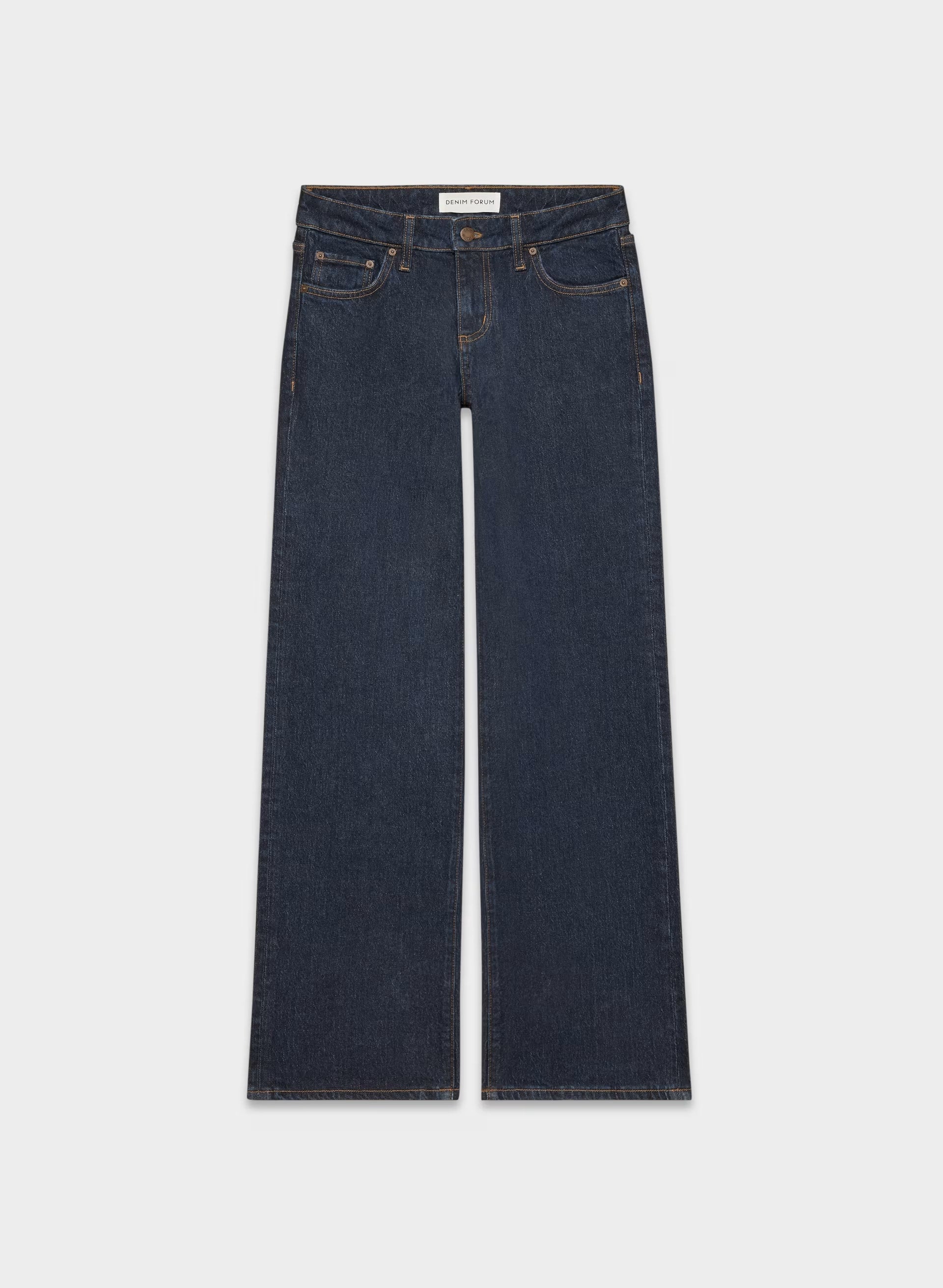 Denim Forum Pam Super Lo-Rise Wide Jean - NO-STRESS DARK BLUE