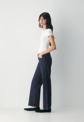 Denim Forum Pam Super Lo-Rise Wide Jean - NO-STRESS DARK BLUE