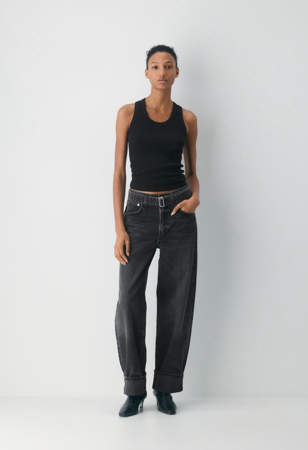 AGOLDE Cuffed Taper Jean - ARCANE