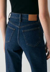 Denim Forum The Arlo Hi-Rise Straight Jean - BLEU IN THE DARK