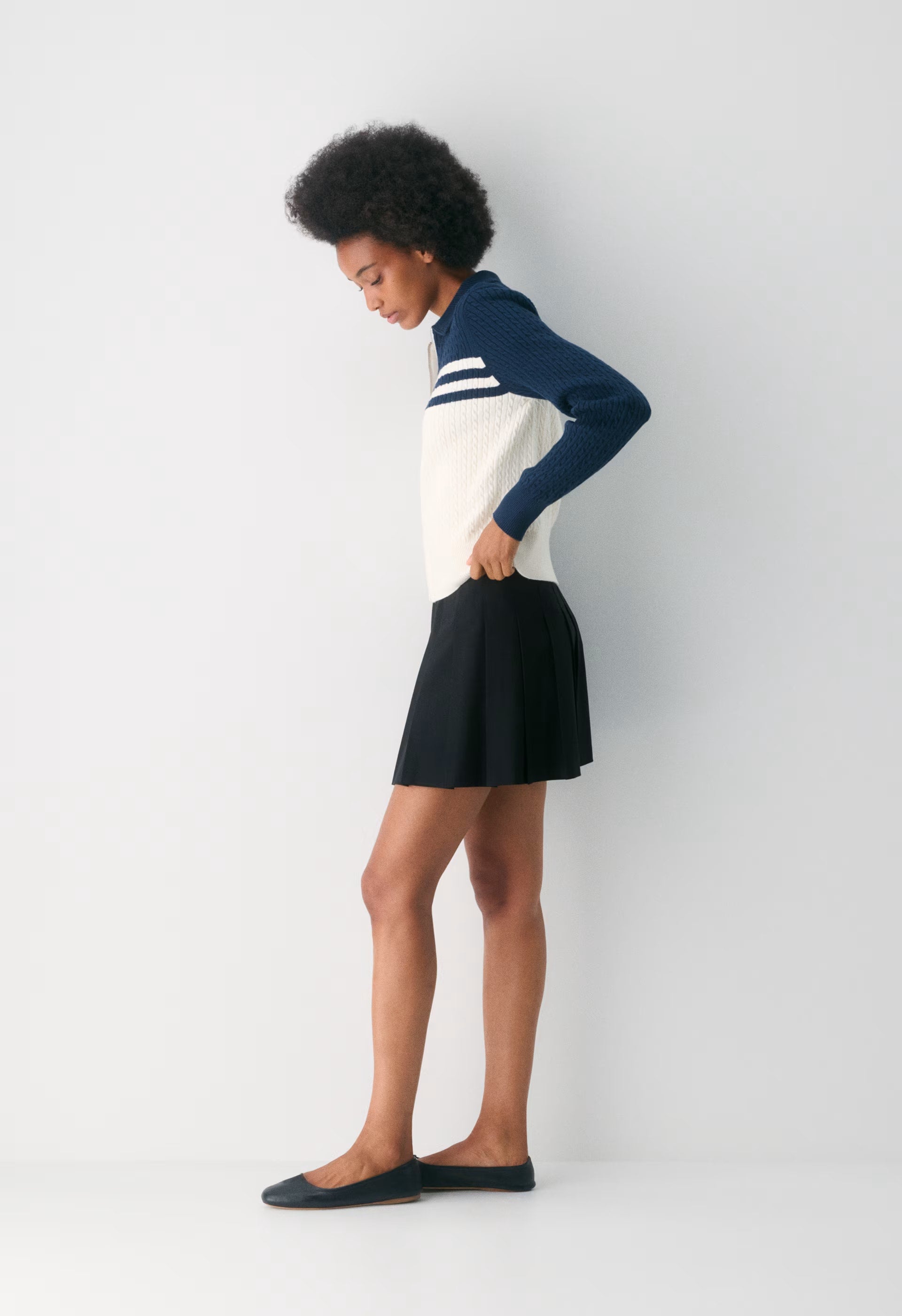 Olive Micro Skirt - BLACK