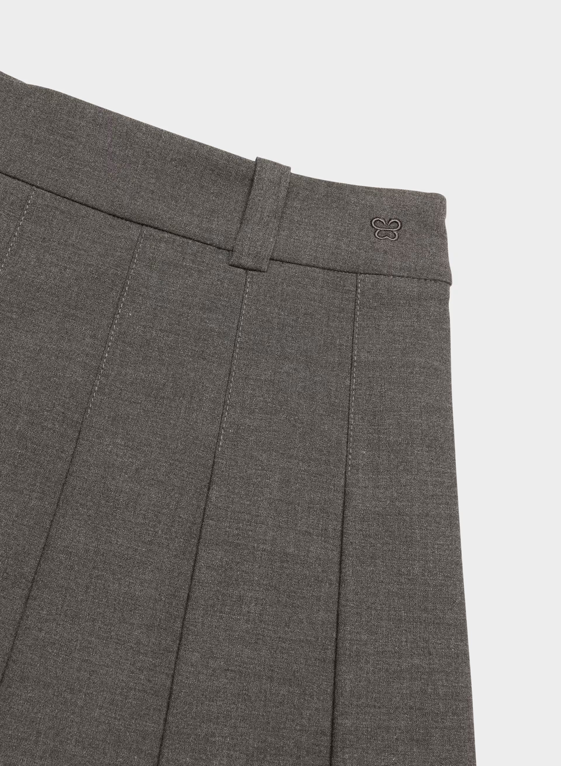 Olive Micro Skirt - HEATHER CHARCOAL