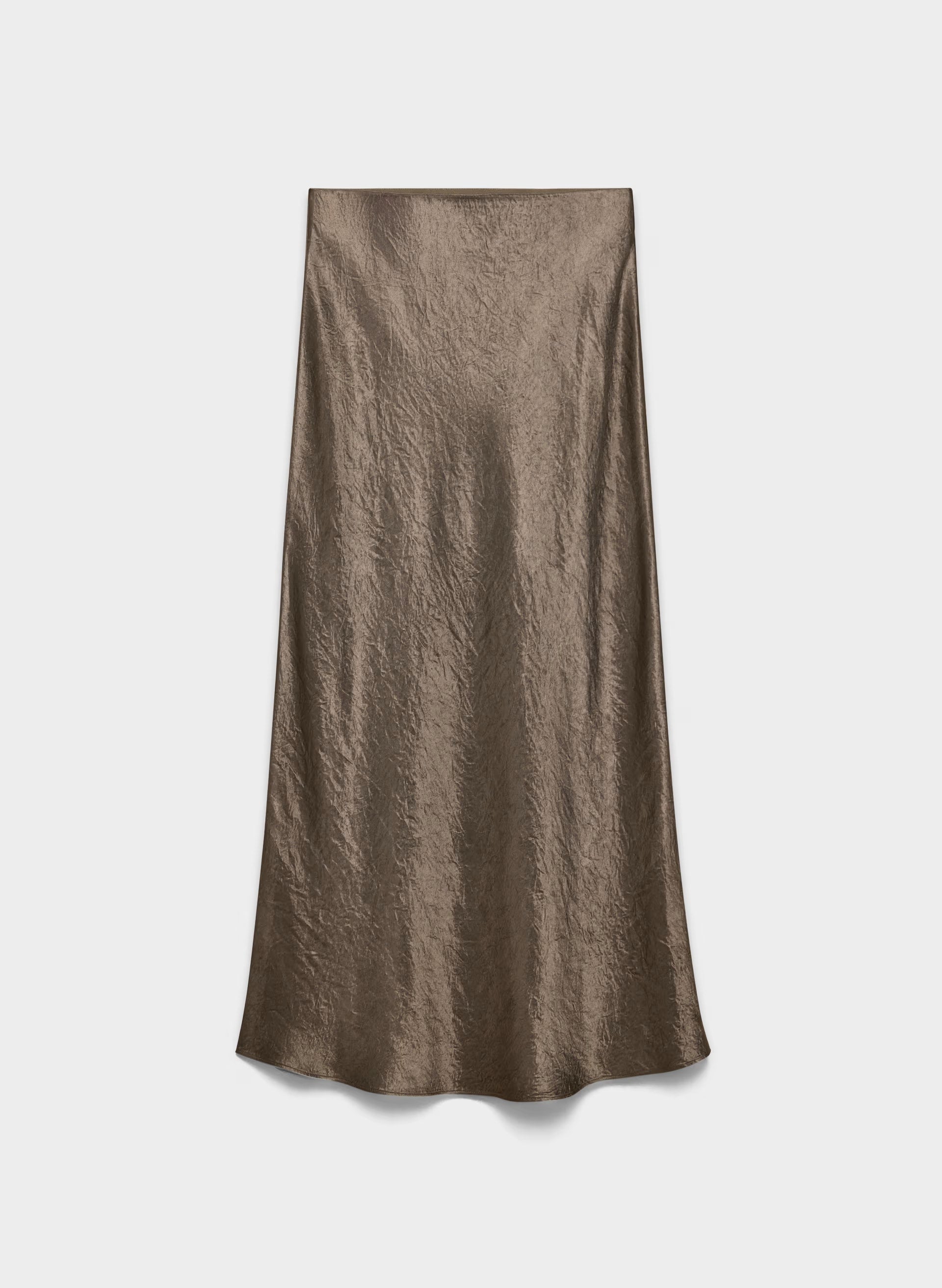 Slip Satin Maxi Skirt - GABBRO TAUPE
