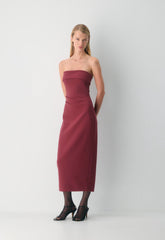FigureKnit™ Eyecatcher Dress - CORDOVAN