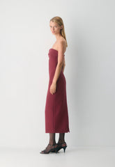 FigureKnit™ Eyecatcher Dress - CORDOVAN
