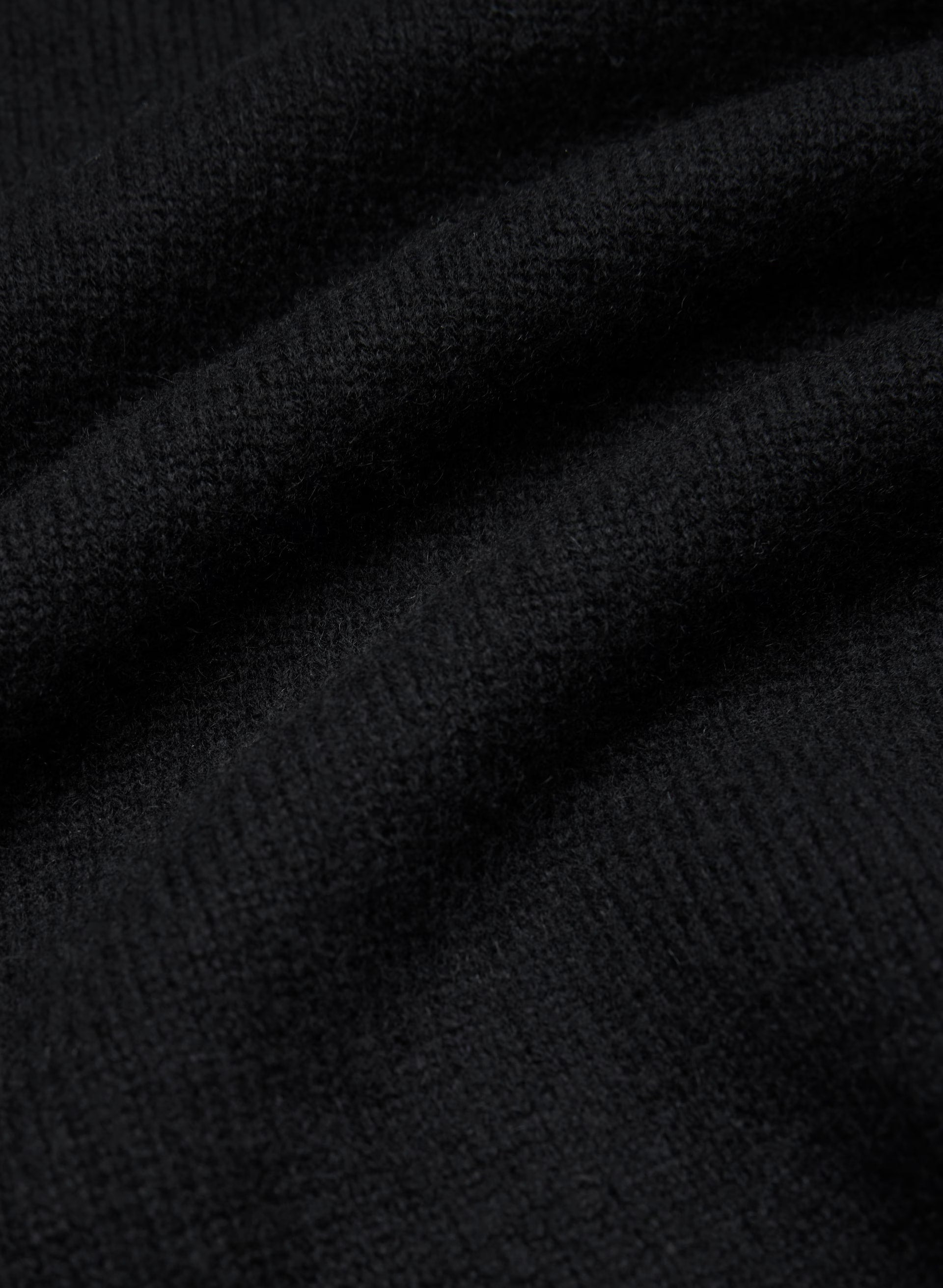 Essential Wool Cashmere Outline Dress - BLACK