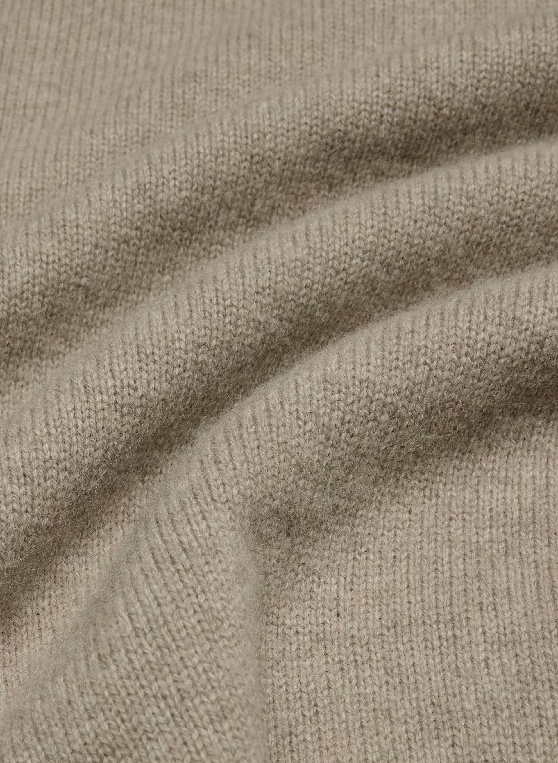 Essential Wool Cashmere Outline Dress - HEATHER NOMAD TAUPE
