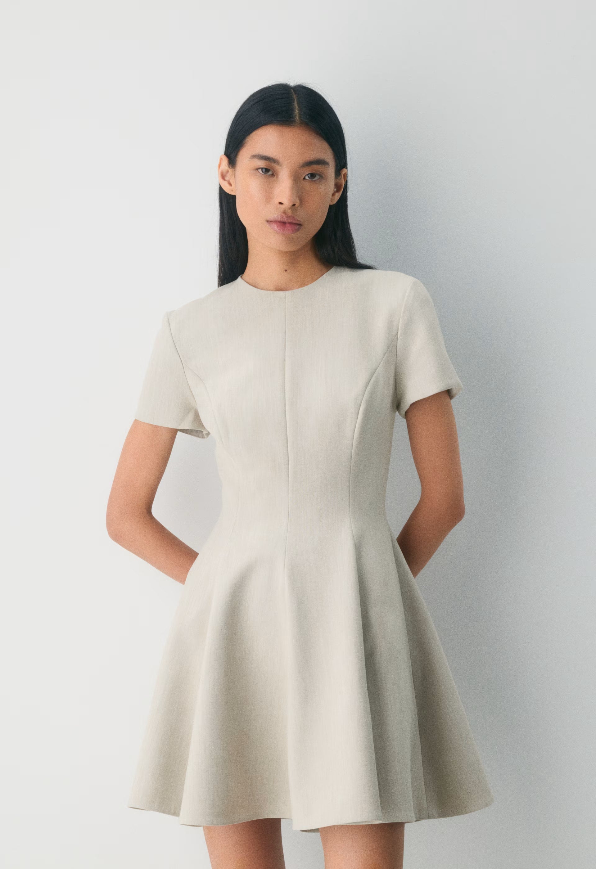 Bowery Dress - Eversential™ - HEATHER MATTE PEARL