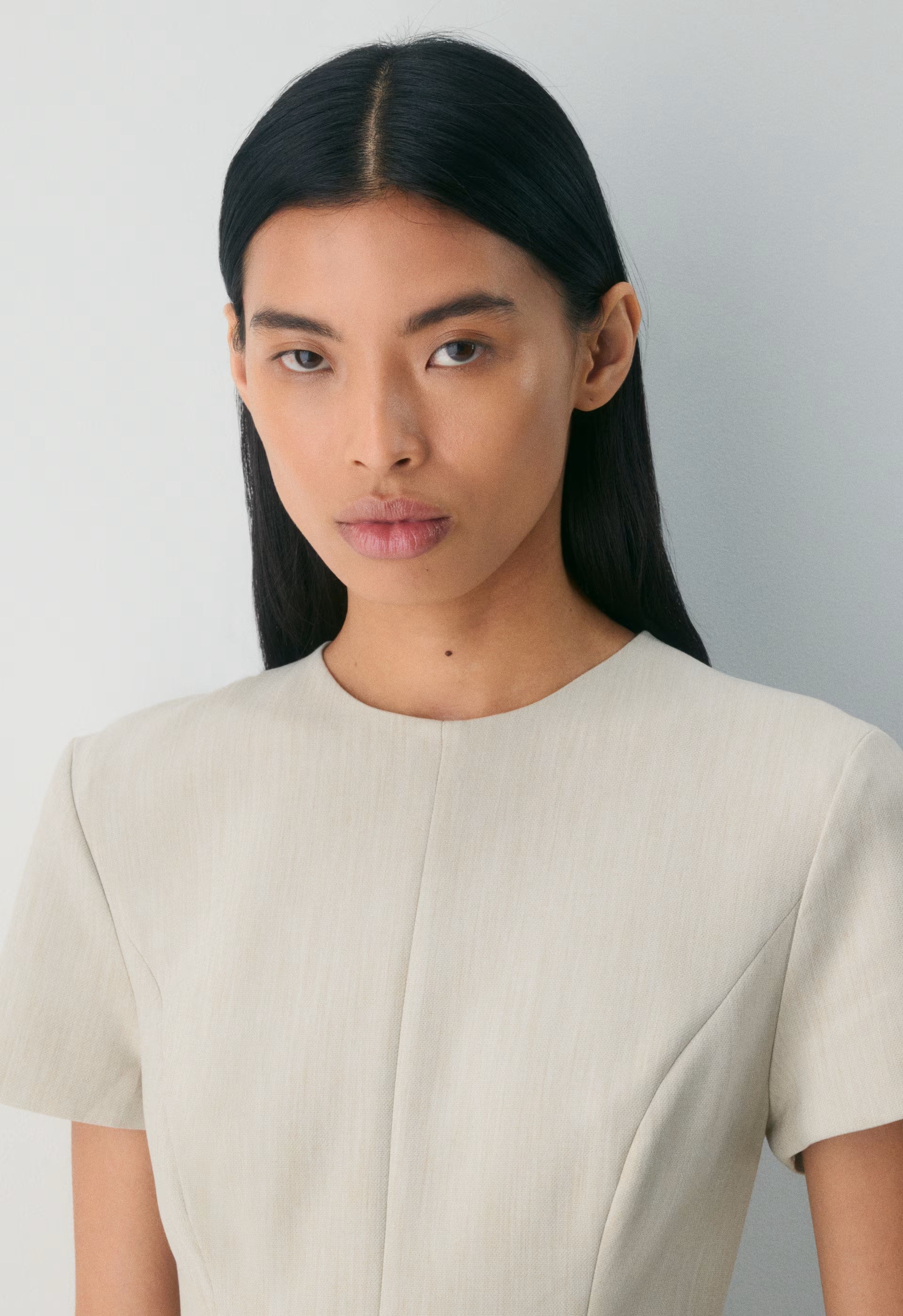 Bowery Dress - Eversential™ - HEATHER MATTE PEARL
