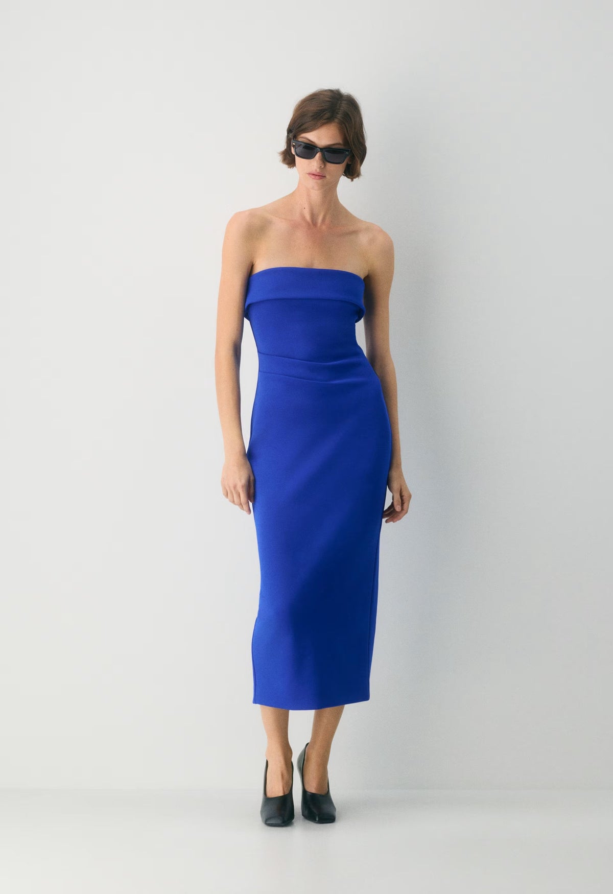 FigureKnit™ Eyecatcher Dress - ABLAZE BLUE