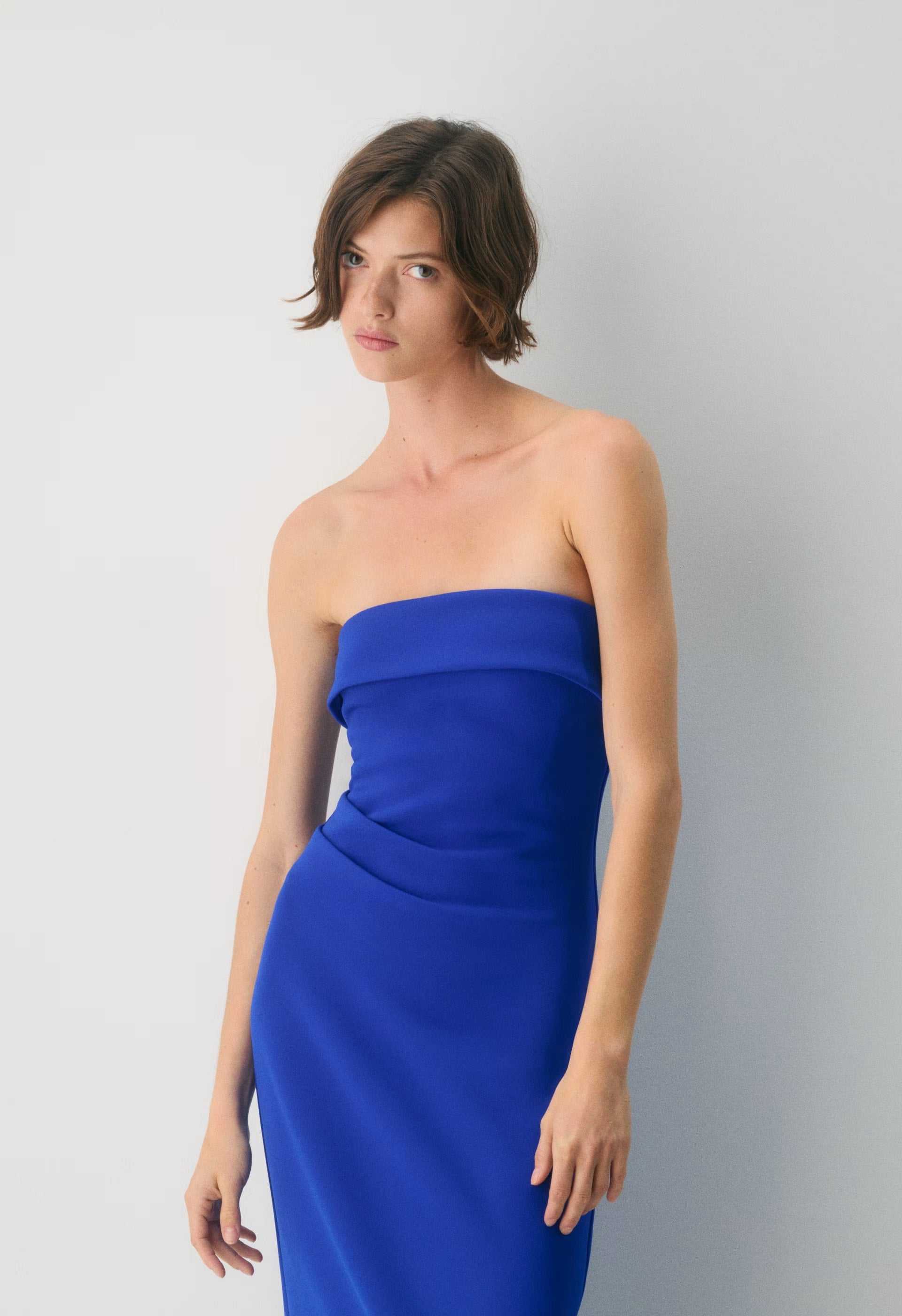 FigureKnit™ Eyecatcher Dress - ABLAZE BLUE
