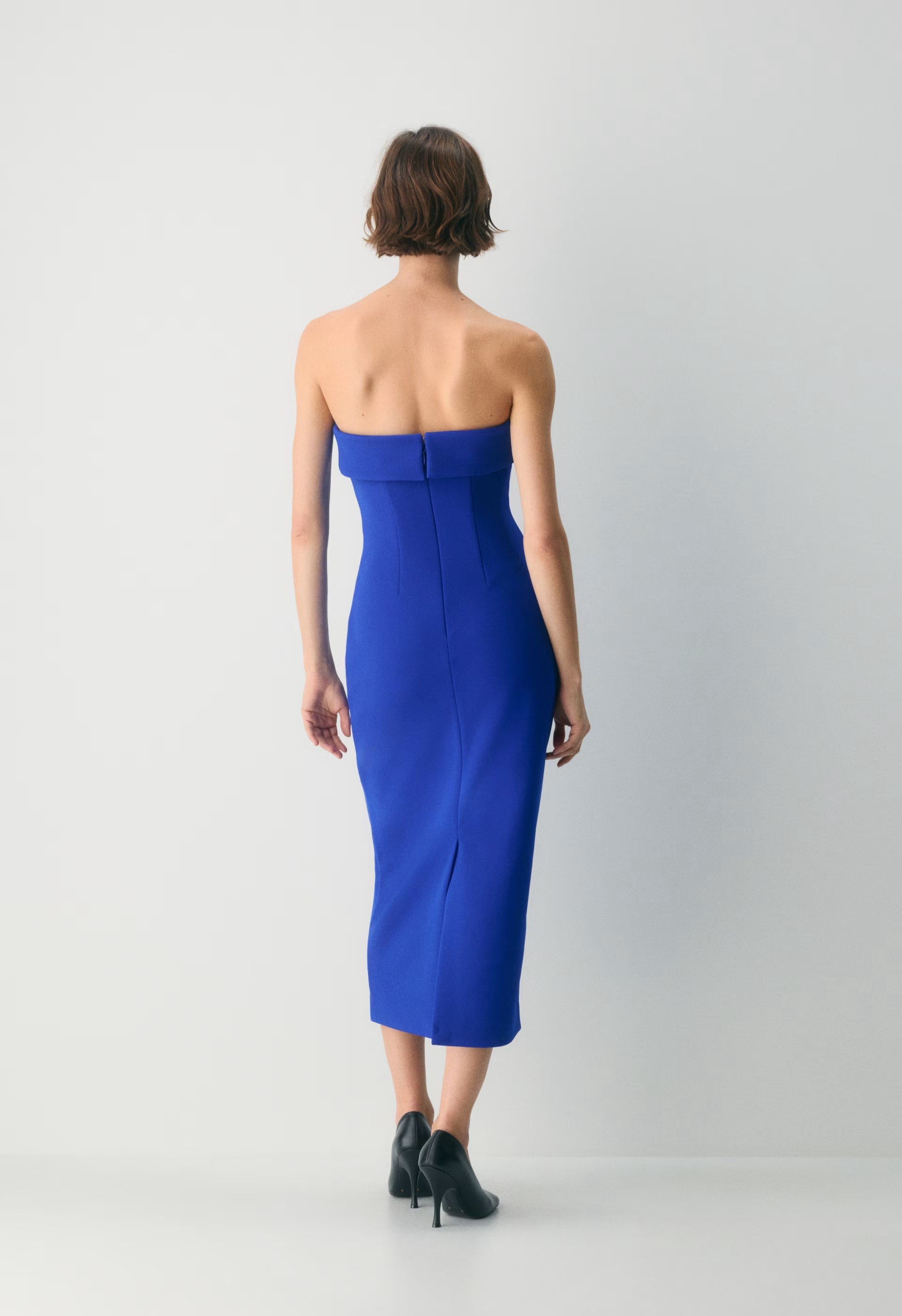 FigureKnit™ Eyecatcher Dress - ABLAZE BLUE