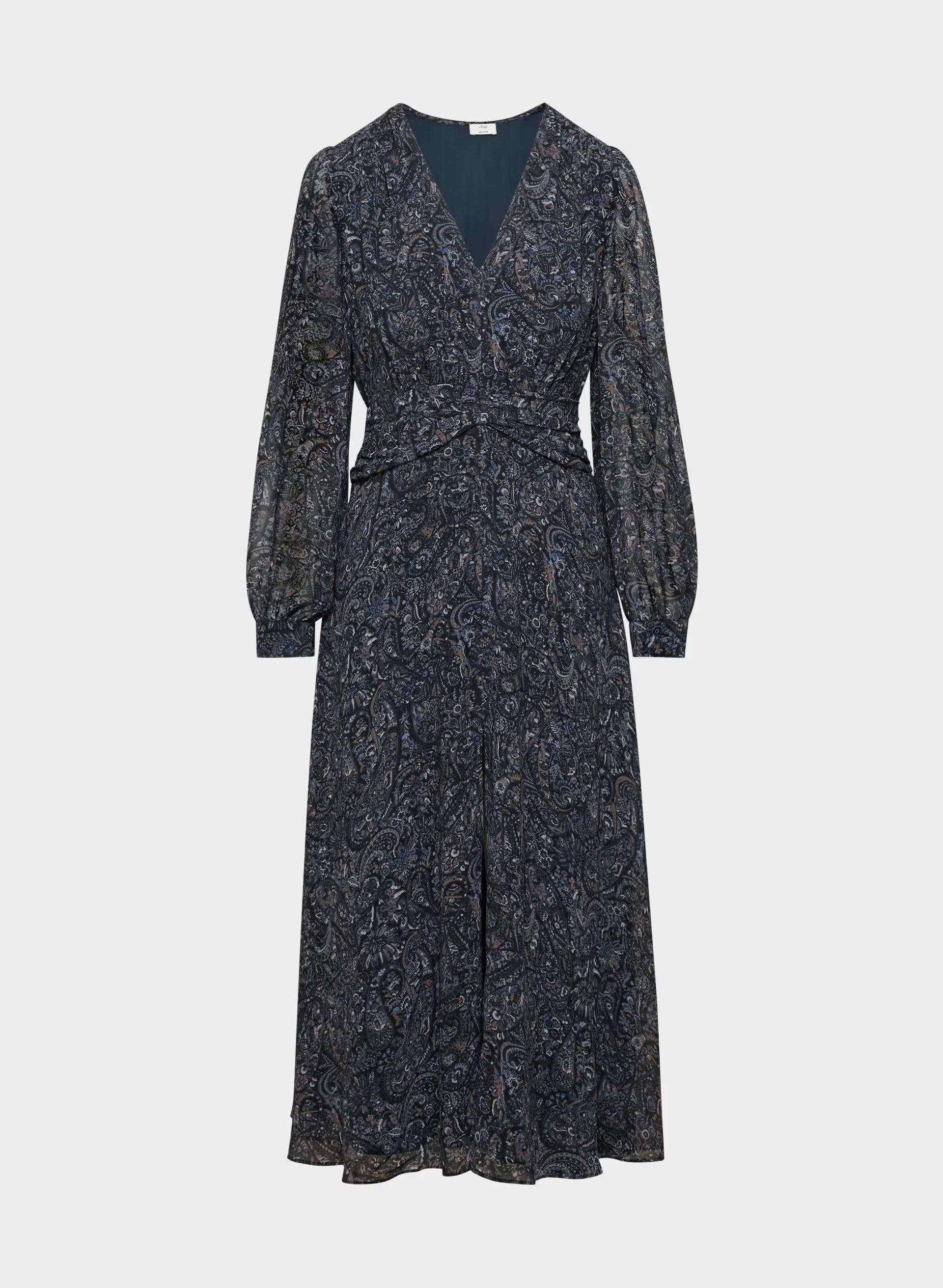 Cursive Dress - DARK NIGHT NAVY/TONAL