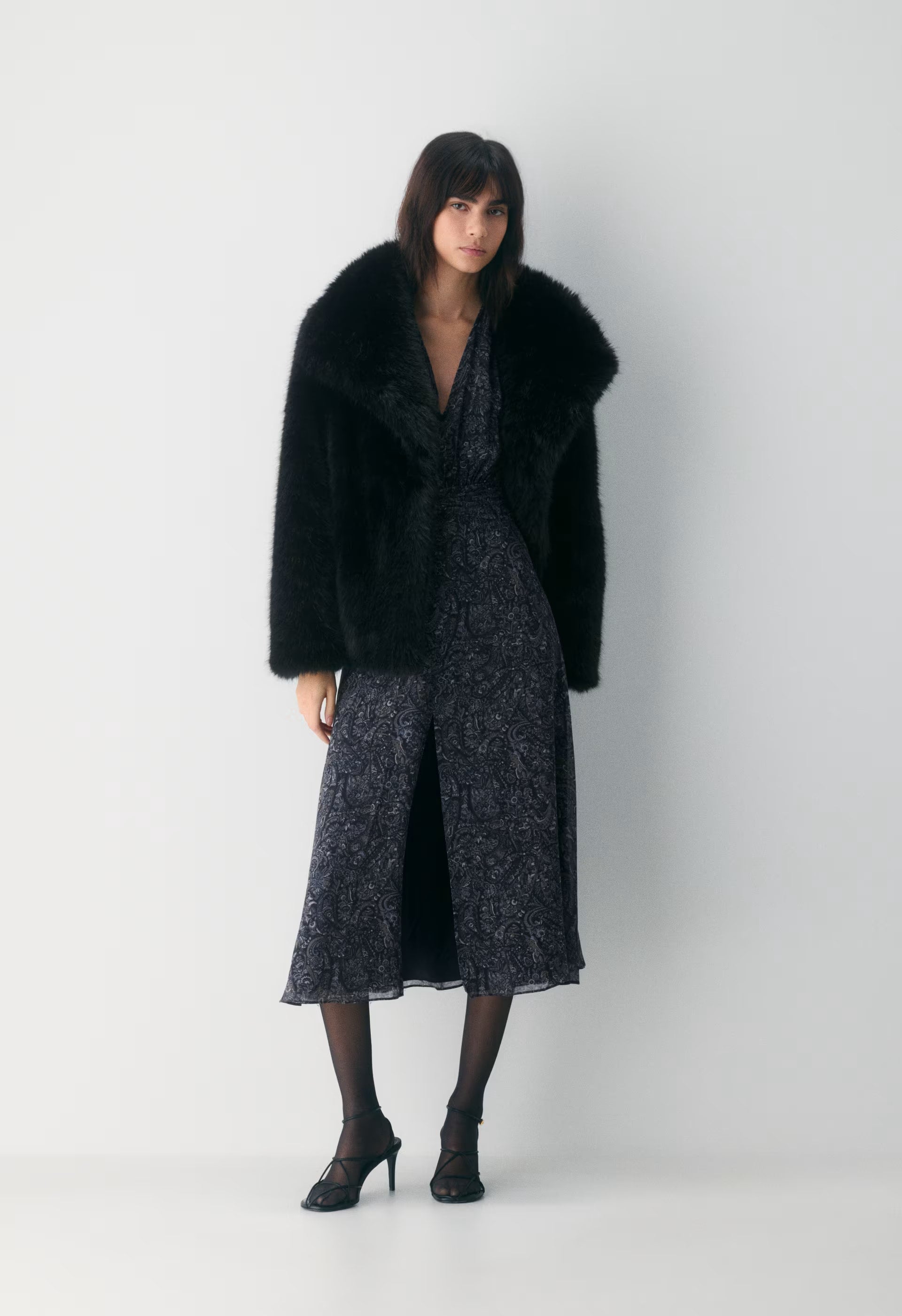 Cursive Dress - DARK NIGHT NAVY/TONAL