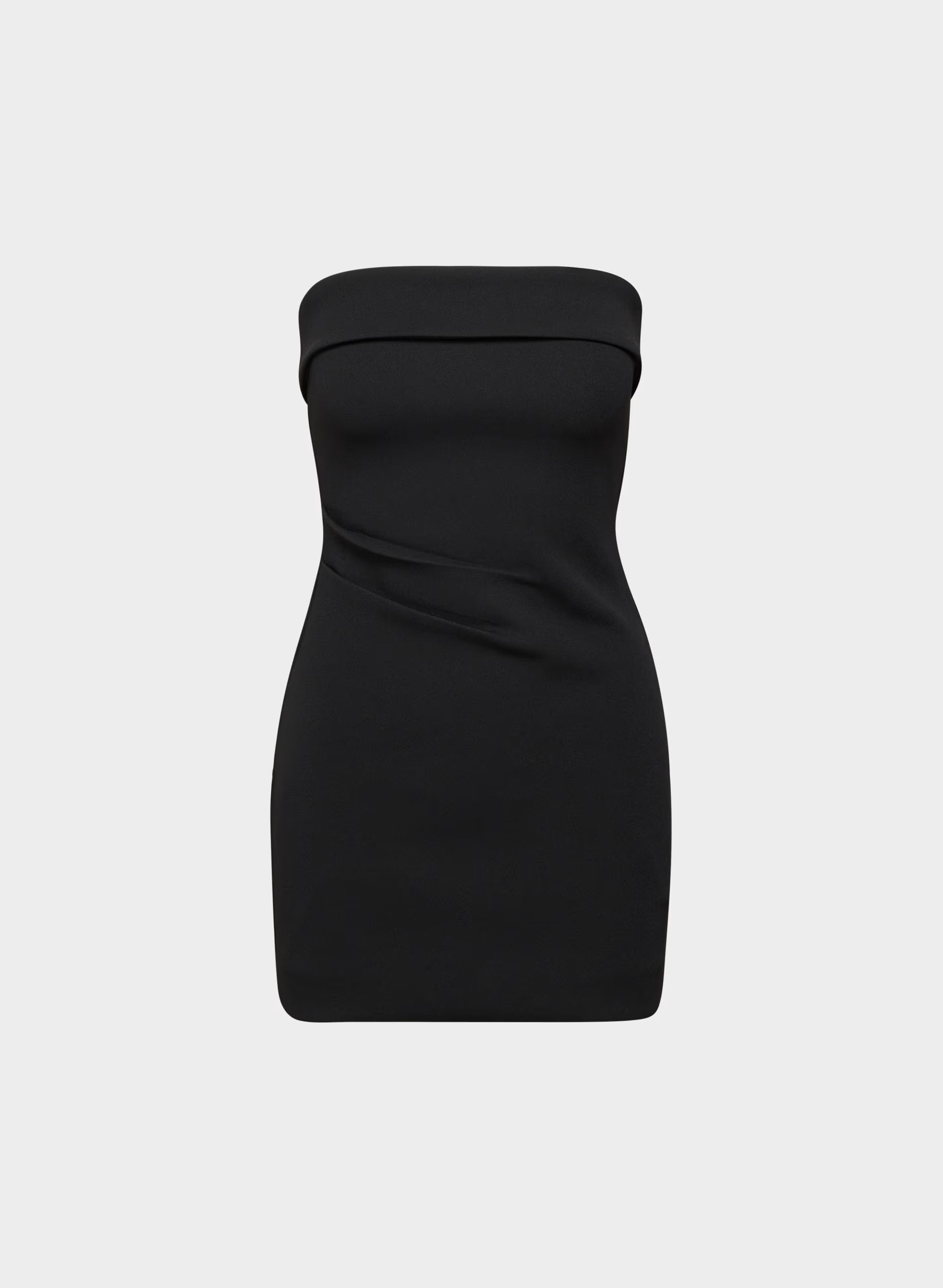 FigureKnit™ Eyecatcher Mini Dress - BLACK