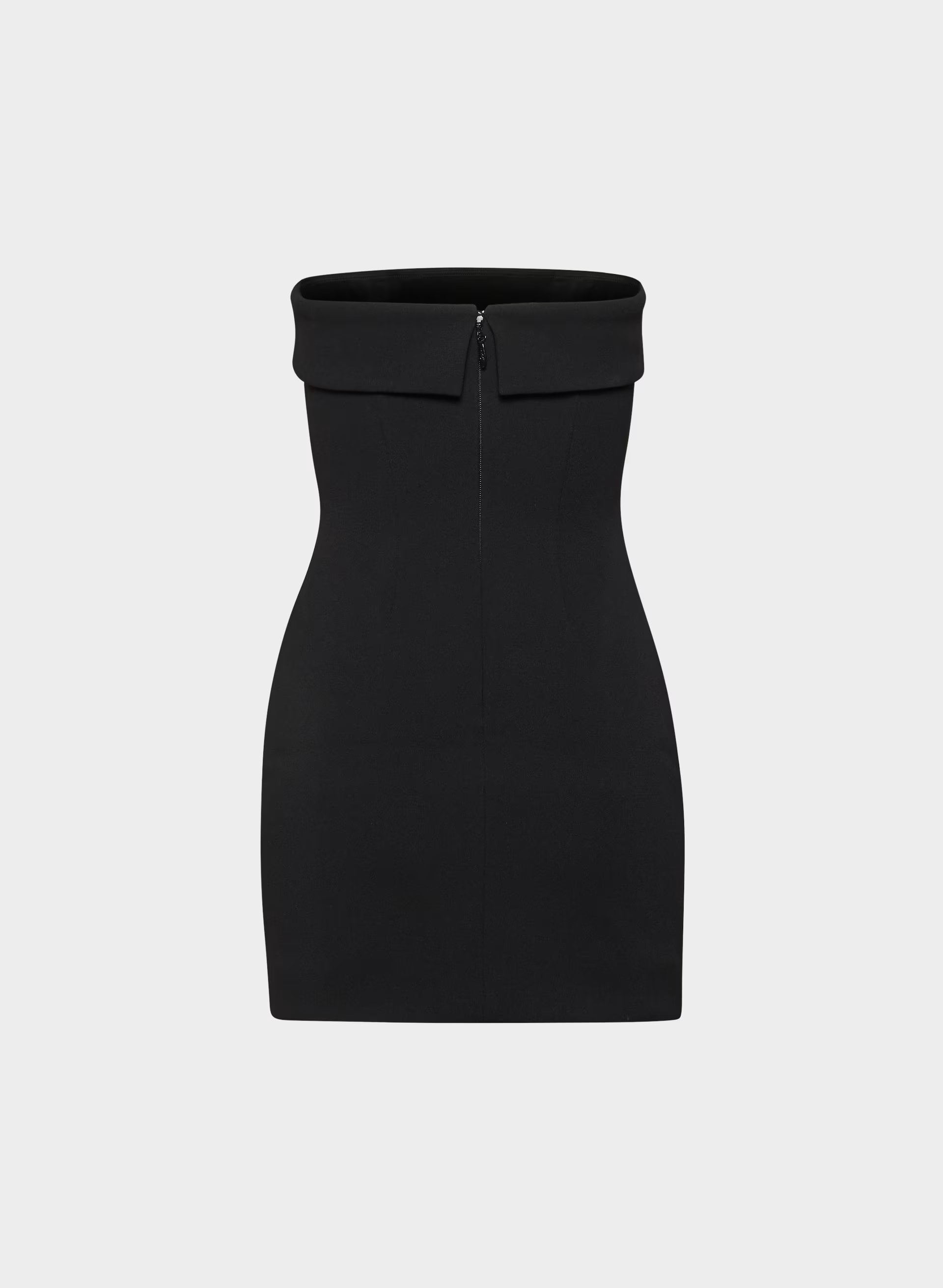 FigureKnit™ Eyecatcher Mini Dress - BLACK