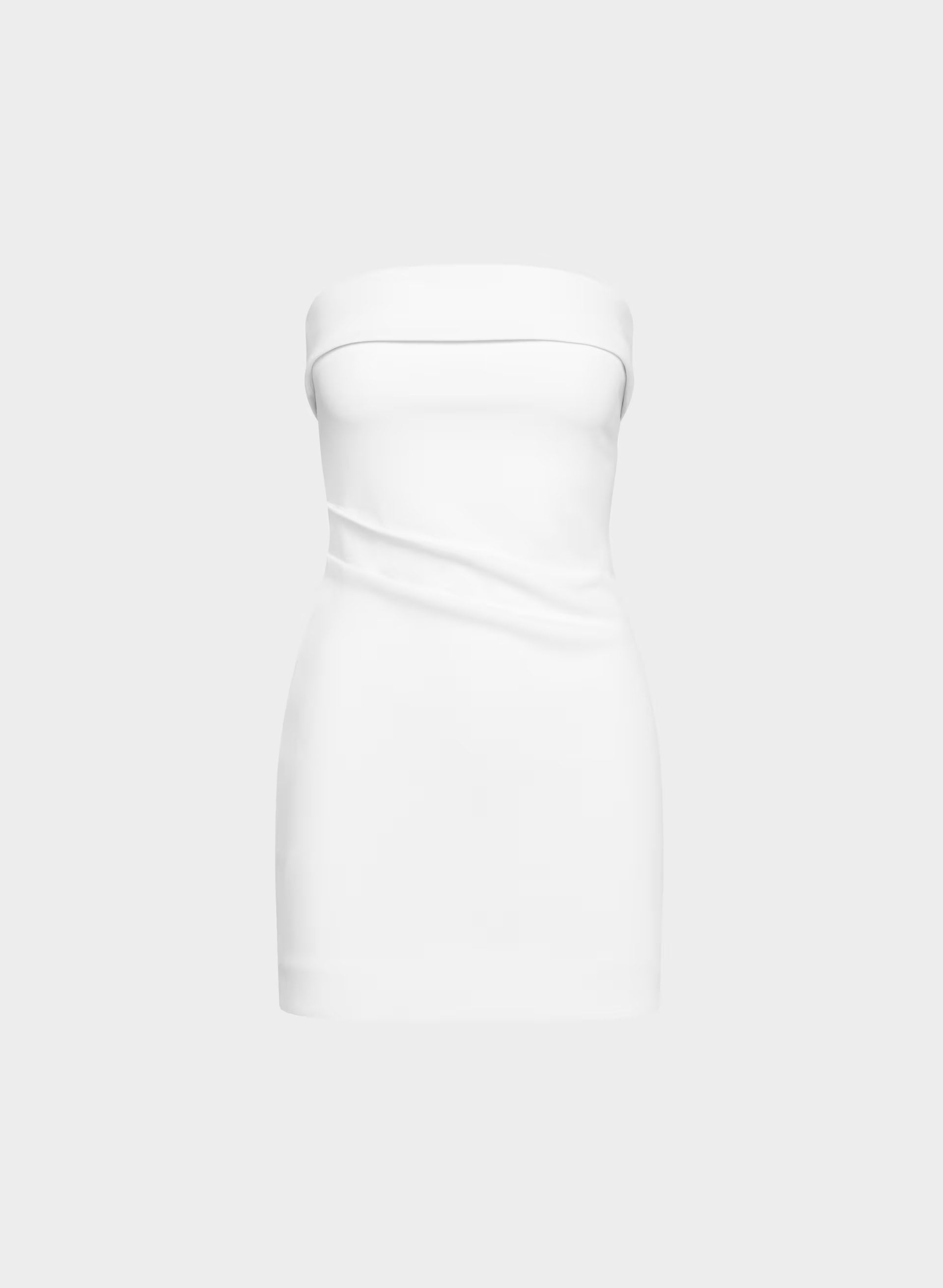 FigureKnit™ Eyecatcher Mini Dress - BRIGHT WHITE
