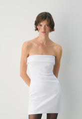 FigureKnit™ Eyecatcher Mini Dress - BRIGHT WHITE