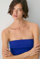 FigureKnit™ Eyecatcher Mini Dress - ABLAZE BLUE