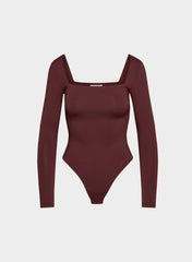 Original Contour Headway Squareneck Bodysuit - SUMAC BURGUNDY