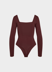 Original Contour Headway Squareneck Bodysuit - SUMAC BURGUNDY